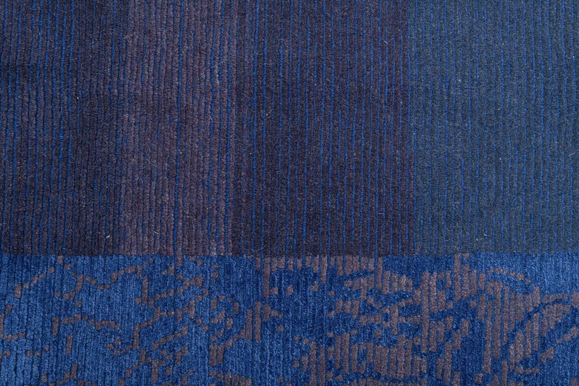 ribeyesilk60_c504_703blue-multi_110626_3 Nepal Teppich Rib Eye Silk 30 Wolle Seide Design Unikat 259x306cm