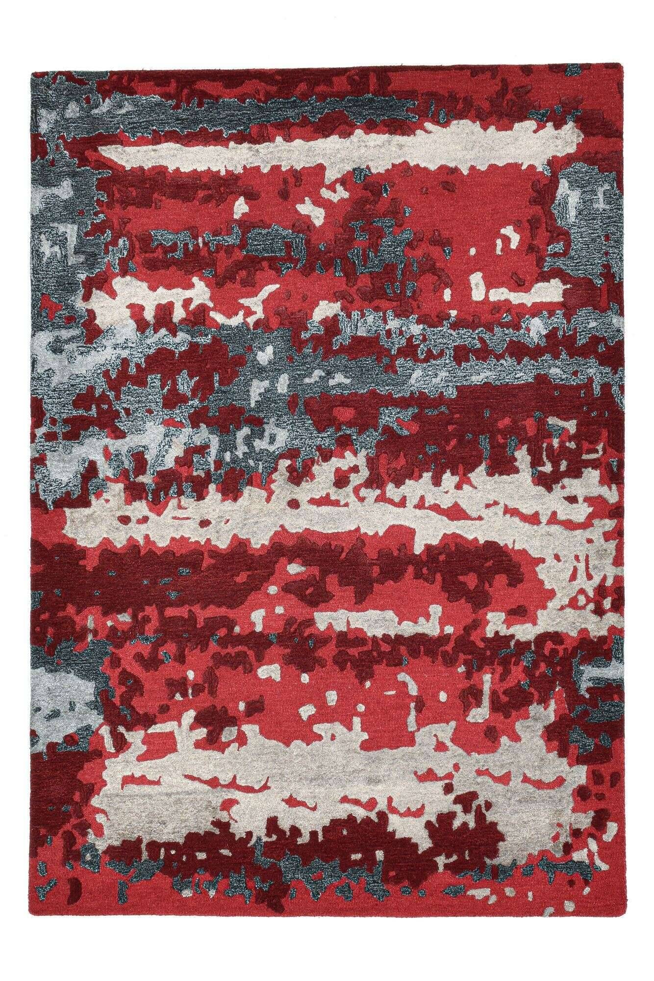 reno_zo-2867-19_204redmulti_417019_1 Gabbeh Teppich Reno Wolle Viskose Rot Bunt 160x230cm