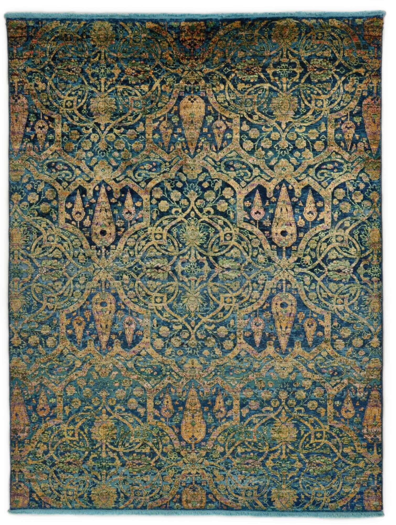sadra_mb01_705bluemulti_413228_1 Sadra Design Teppich Handgeknüpt