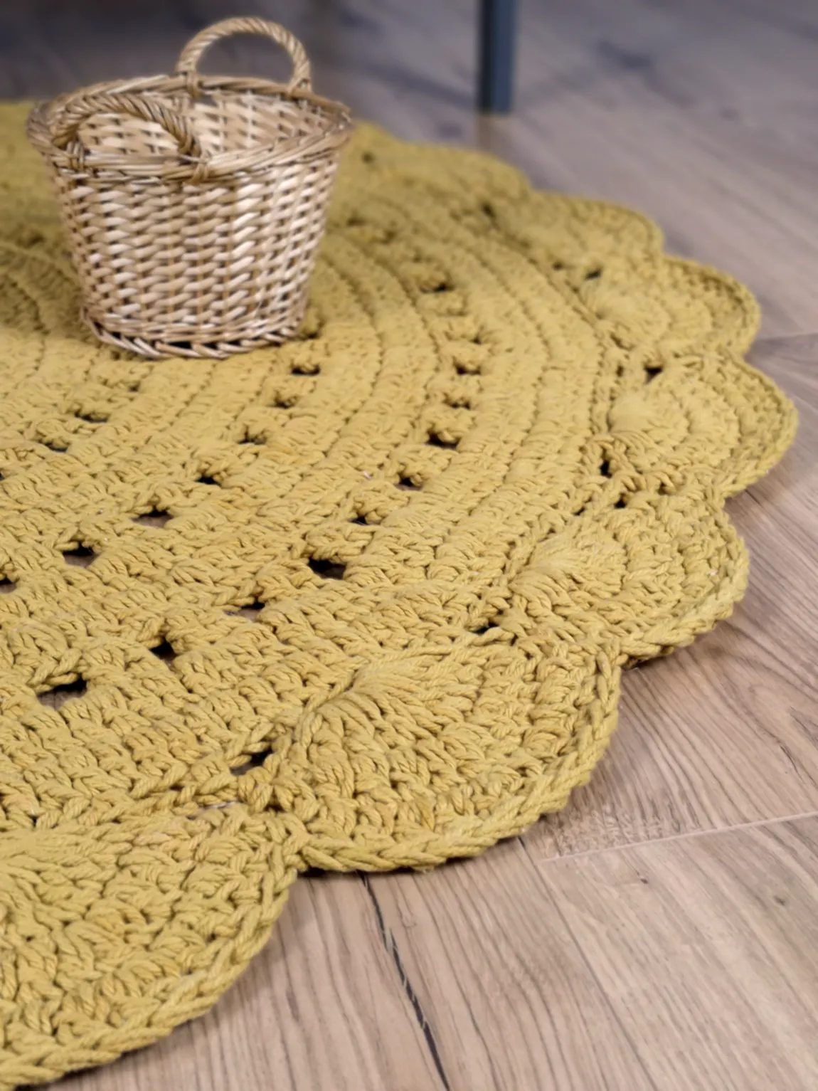 Teppich Passion rund 120 cm Baumwolle