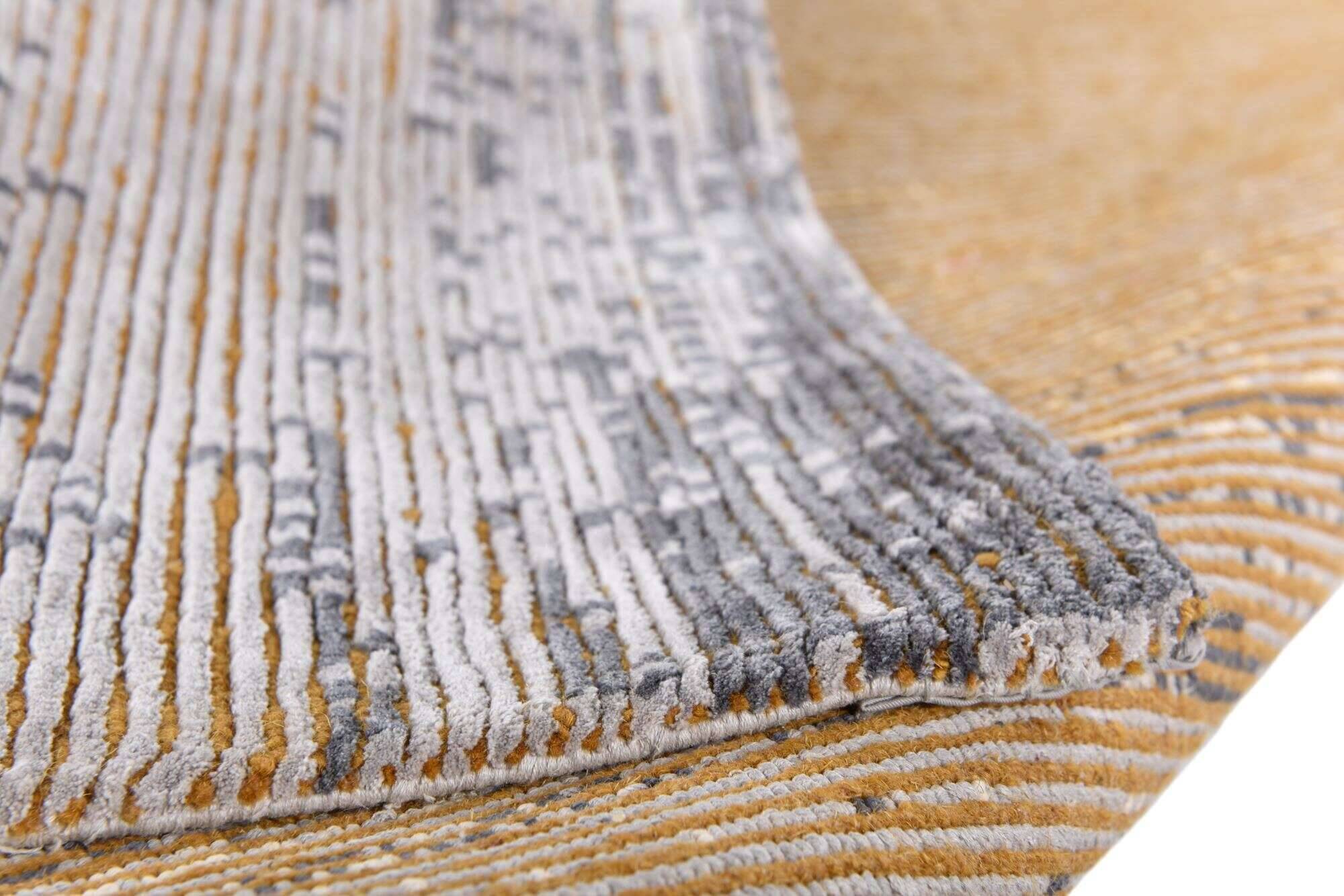 ribeyesilk60_c750_669greygold_427583_9 Nepal Teppich Rib Eye Silk 60 Wolle Seide im Wunschmaß