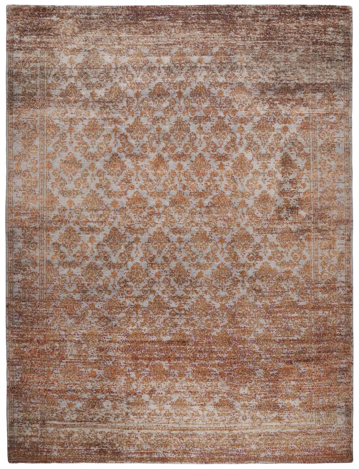 Ribeye_C1093_B48_60-Silk-40-Wool_1 Rib Eye Silk 60 Handgeknüpft in Nepal ca 170x240 cm Design C1093