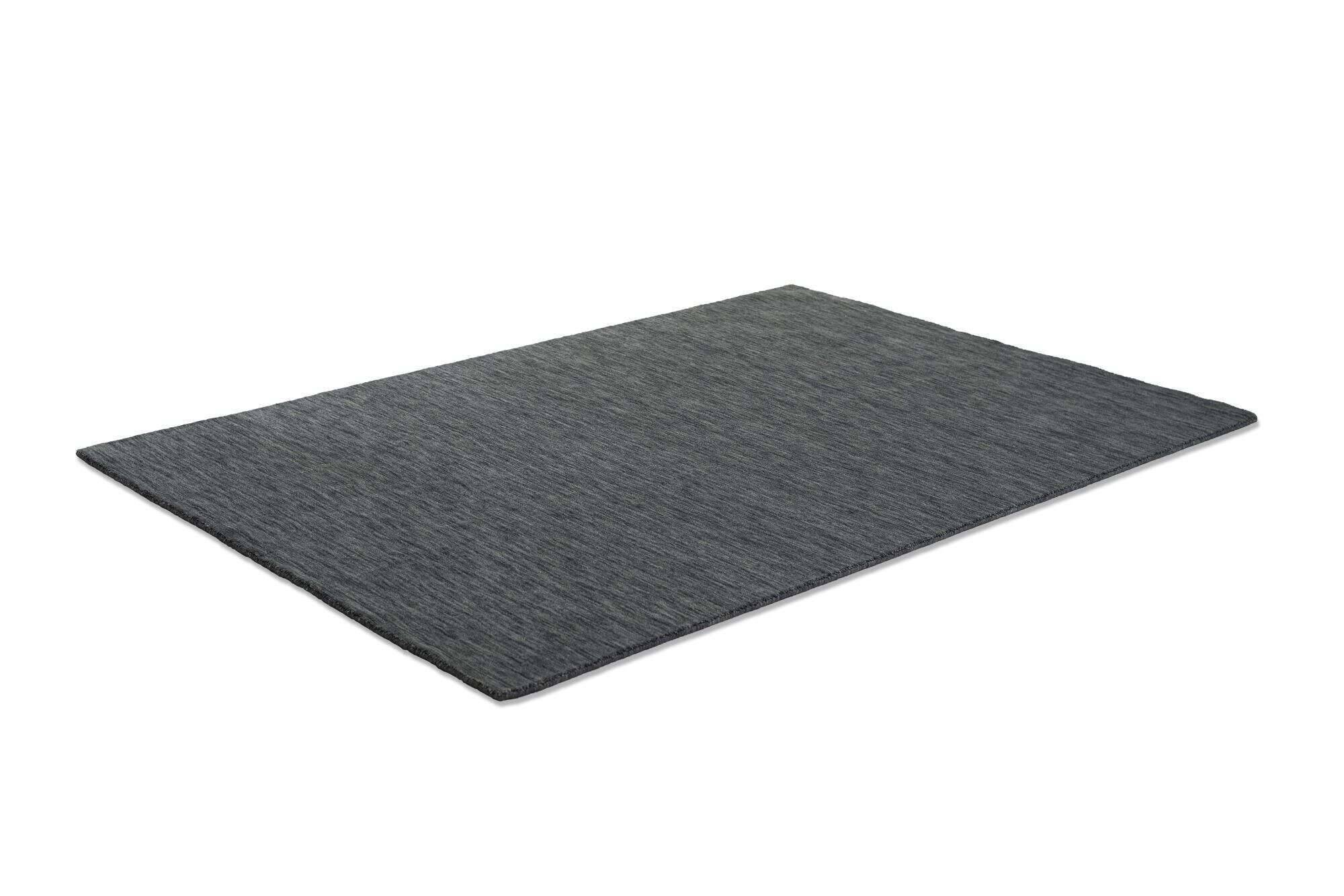 holi_uni_658darkgrey_428745_2 Handwebteppich Holi Schurwolle Naturteppich Teppich uni
