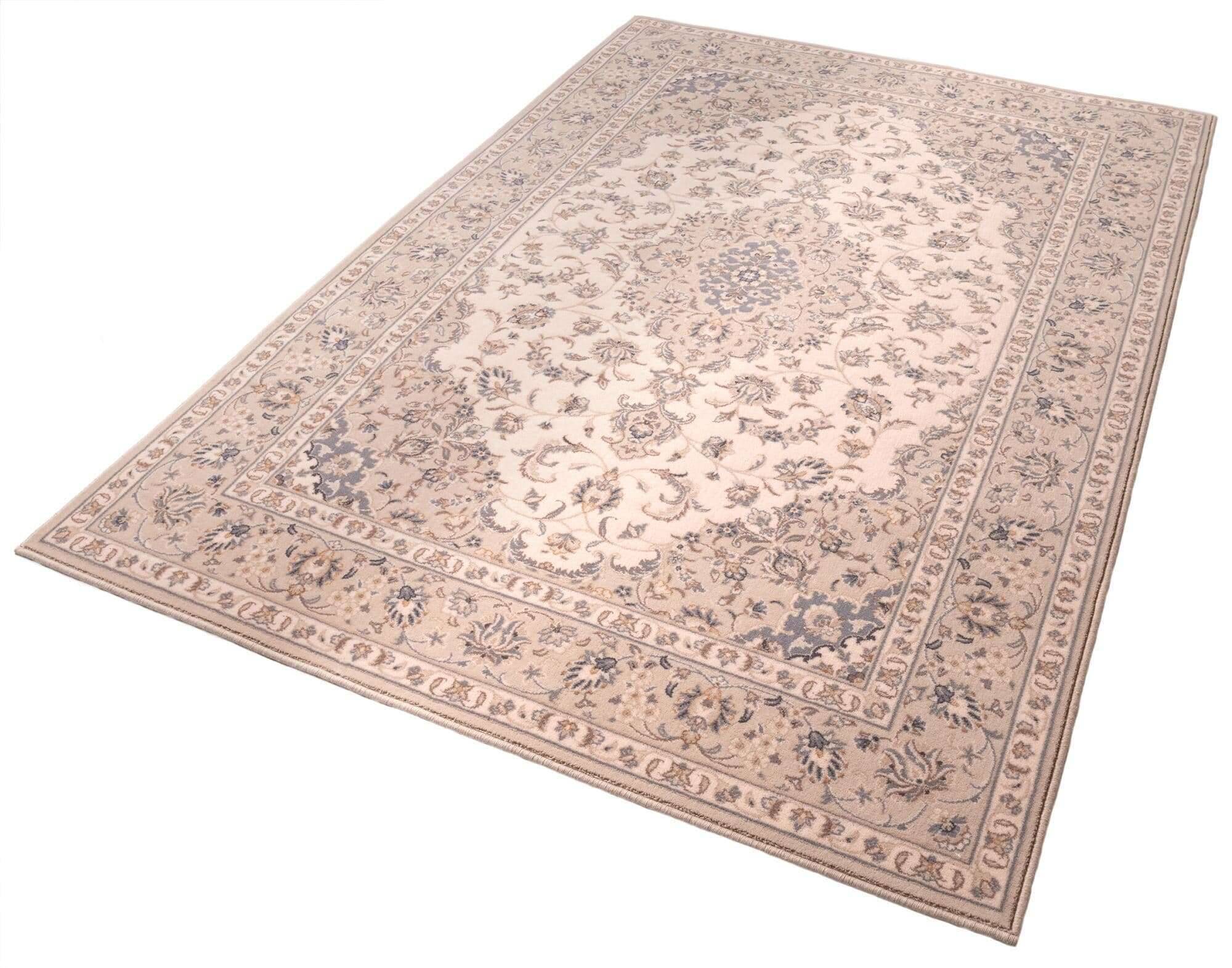 Floresti_7335_580creme_422840_2 Teppich Orient Floresti 7335 Webteppich aus reiner Wolle