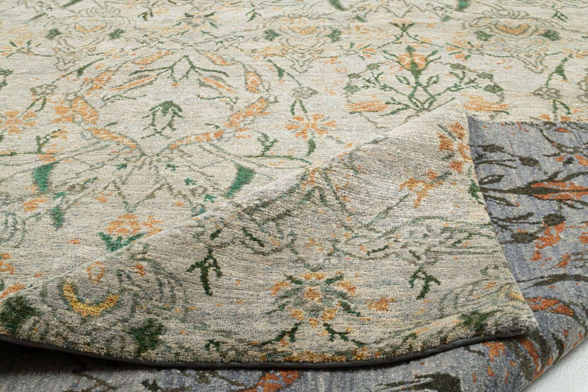 mugu100_c2951_651grey_402062_9 Nepal Teppich Mugu 100 Wolle Schurwolle Design Modern 246x311cm