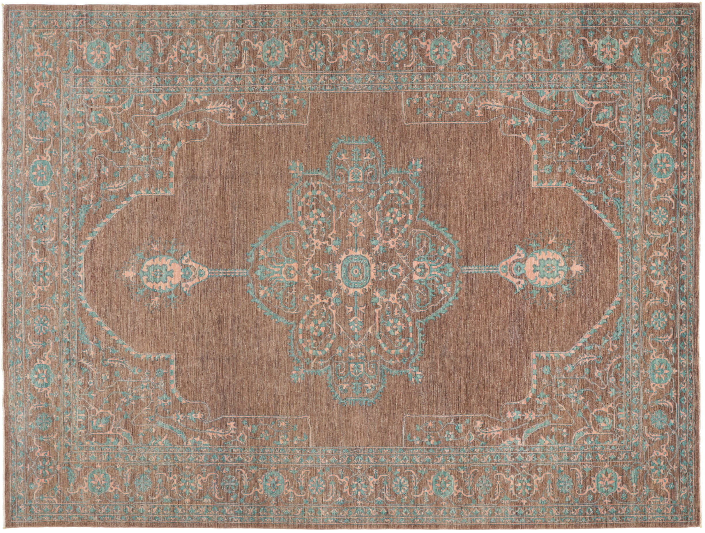 RSN361086-00001WJZezVvtYpZGD Ziegler Teppich Legend 278x369cm Orientteppich grün Handgeknüpft