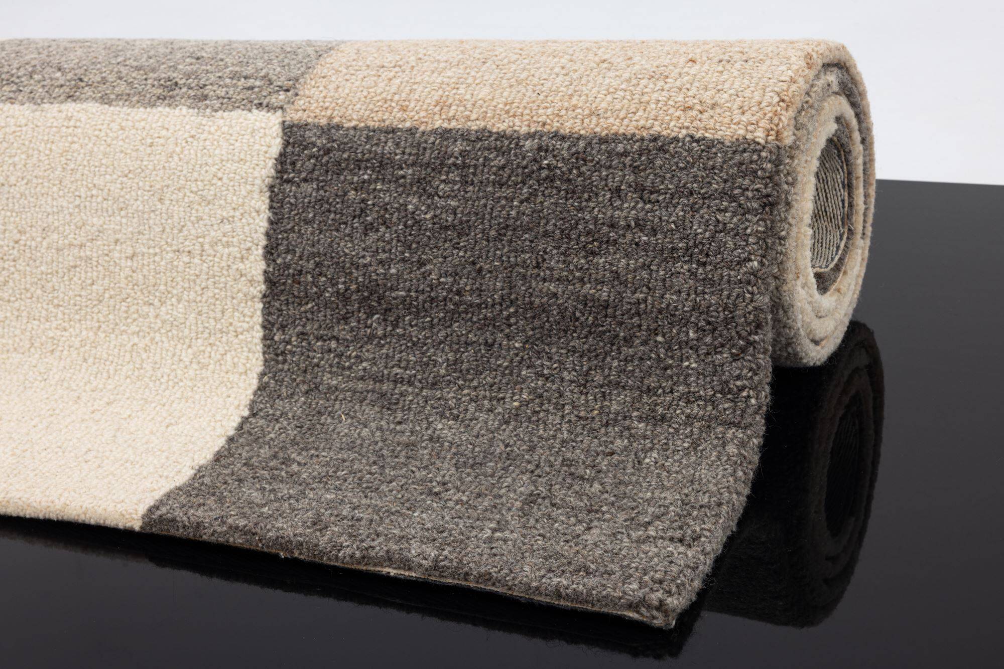 Natur Pur Teppich "Natur Loop" Design 1502 beige-grau