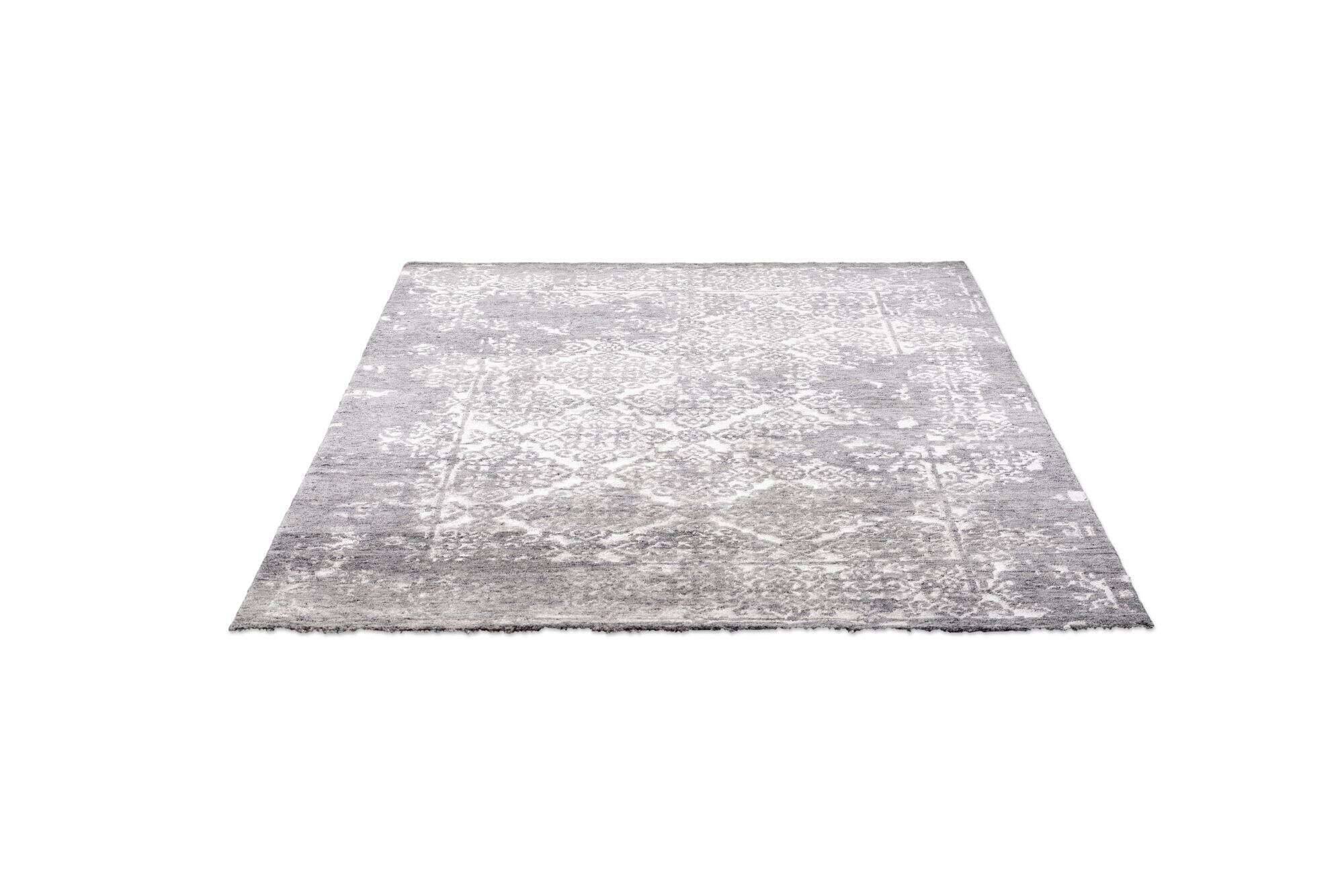 queensvillage_zo-2204-17_650grey_409275_22 Vintage Teppich Queensvillage 160x230cm Handgeknüpft Wolle Viskose