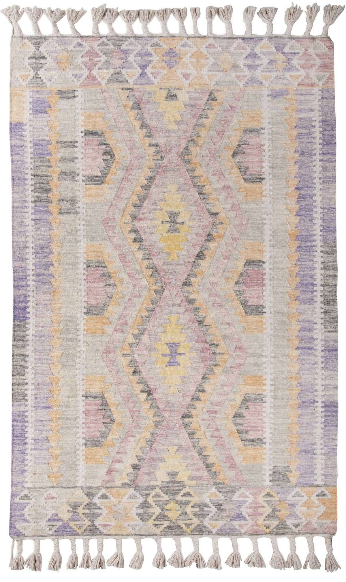 Vintage_ClassicKelim_756lightpurple_408167_1 Handgewebter Kelim Teppich Classic Naturteppich aus Wolle