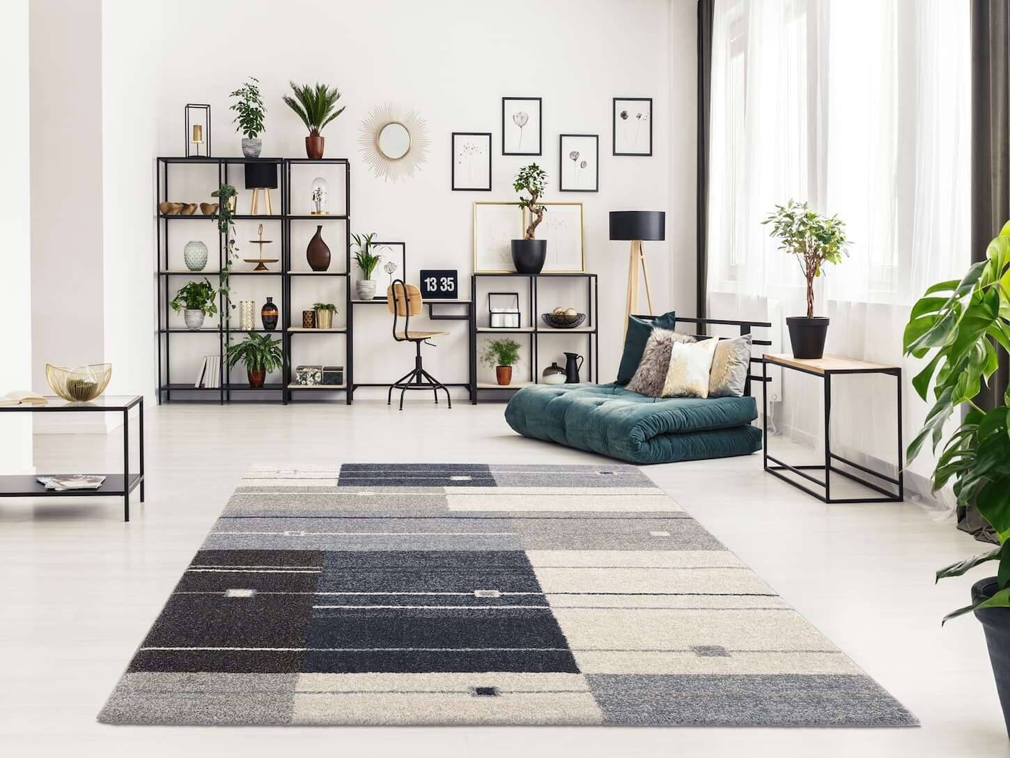 CAM01-822-1 Castle Modena Teppich Moderner Design Teppich Shaggy Teppich