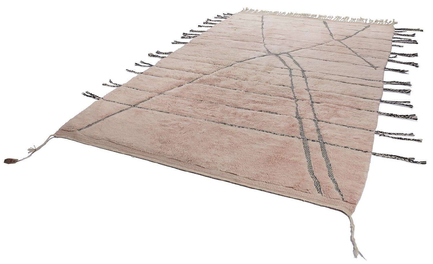 BeniOurain_PP65_231rose_418794_2 Teppich Beni Ourain Design 207x325 cm Wolle