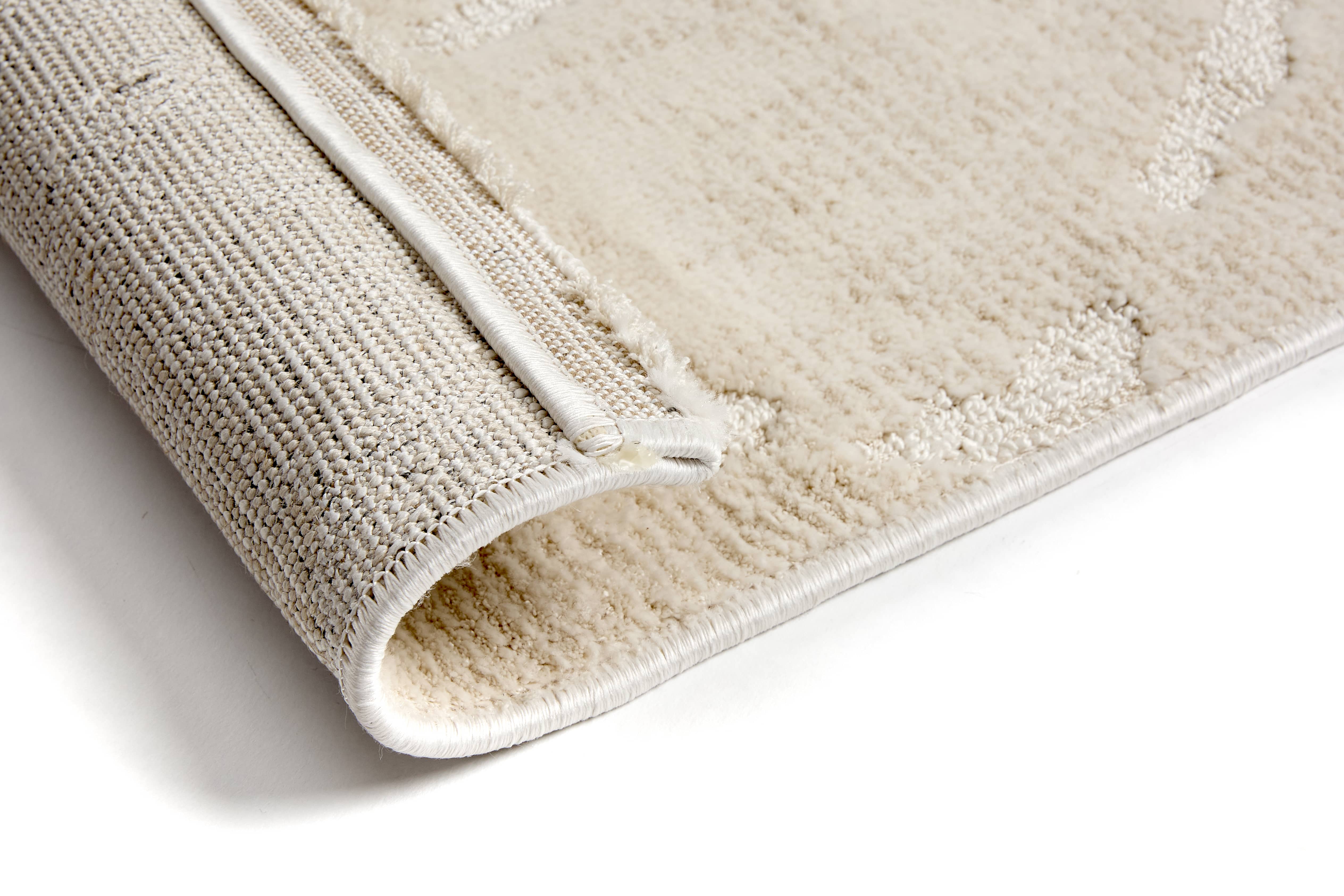 Wohnteppich Lou D.252 C.006 Rauten creme