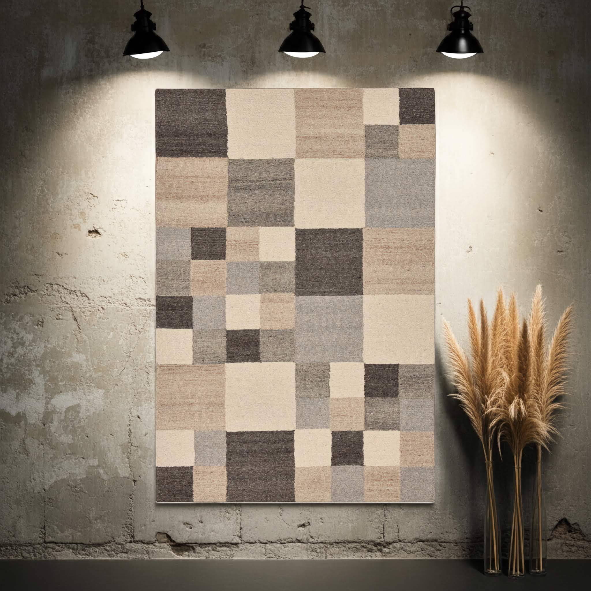 Natur Pur Teppich "Natur Loop" Design 1502 beige-grau
