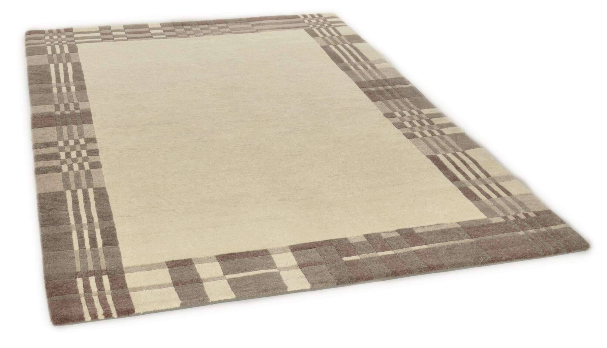 Talonga_RS585_523coffeemulti_110367_2F1d4TAMMiZMSK Handgeknüpfter Nepalteppich beige Talonga ca: 163x232 cm