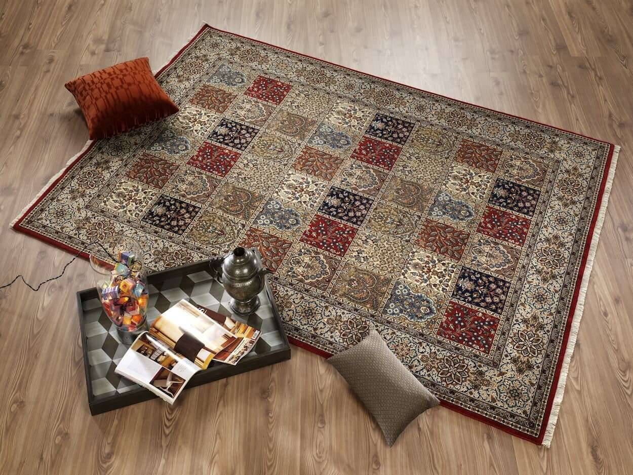 AM030-916-1w5BprtD0ci8J7 OCI Amravati Teppich Orient Handgeknüpft rot