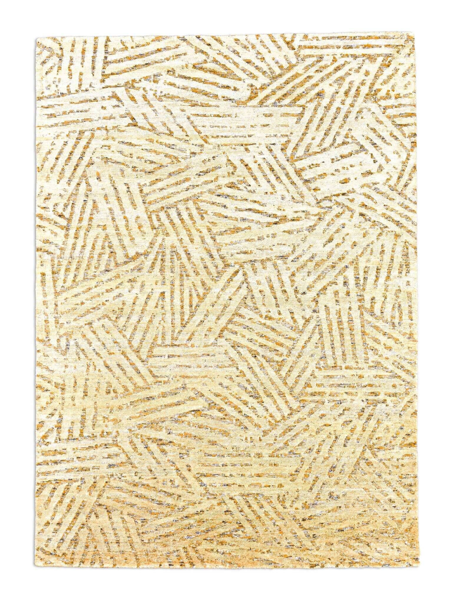 phoenix_zo-2321-19_870gold_418200_1 Moderner Designteppich 160x230cm Phoenix Handgeknüpft beige