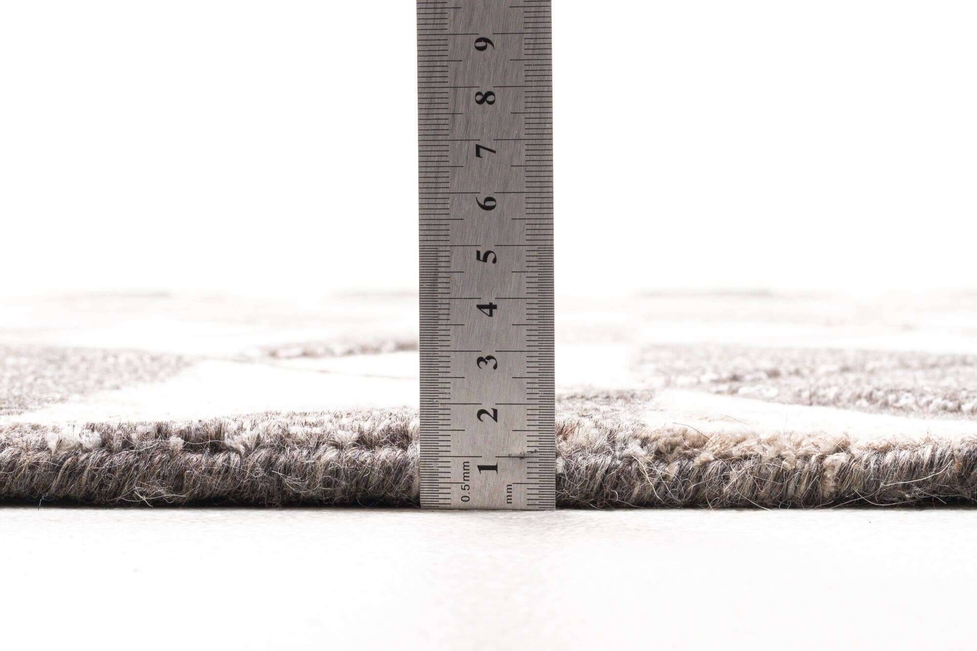 victoria_zo-2750-18_648darksilver_415392_5 Victoria Moderner Teppich160x230cm Viskose und Wolle beige mit grau