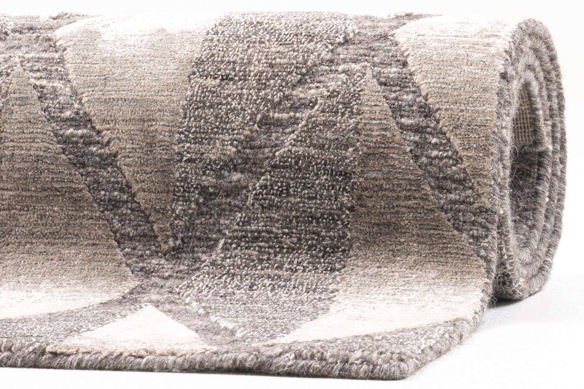 victoria_zo-2750-18_648darksilver_415392_11 Victoria Moderner Teppich160x230cm Viskose und Wolle beige mit grau