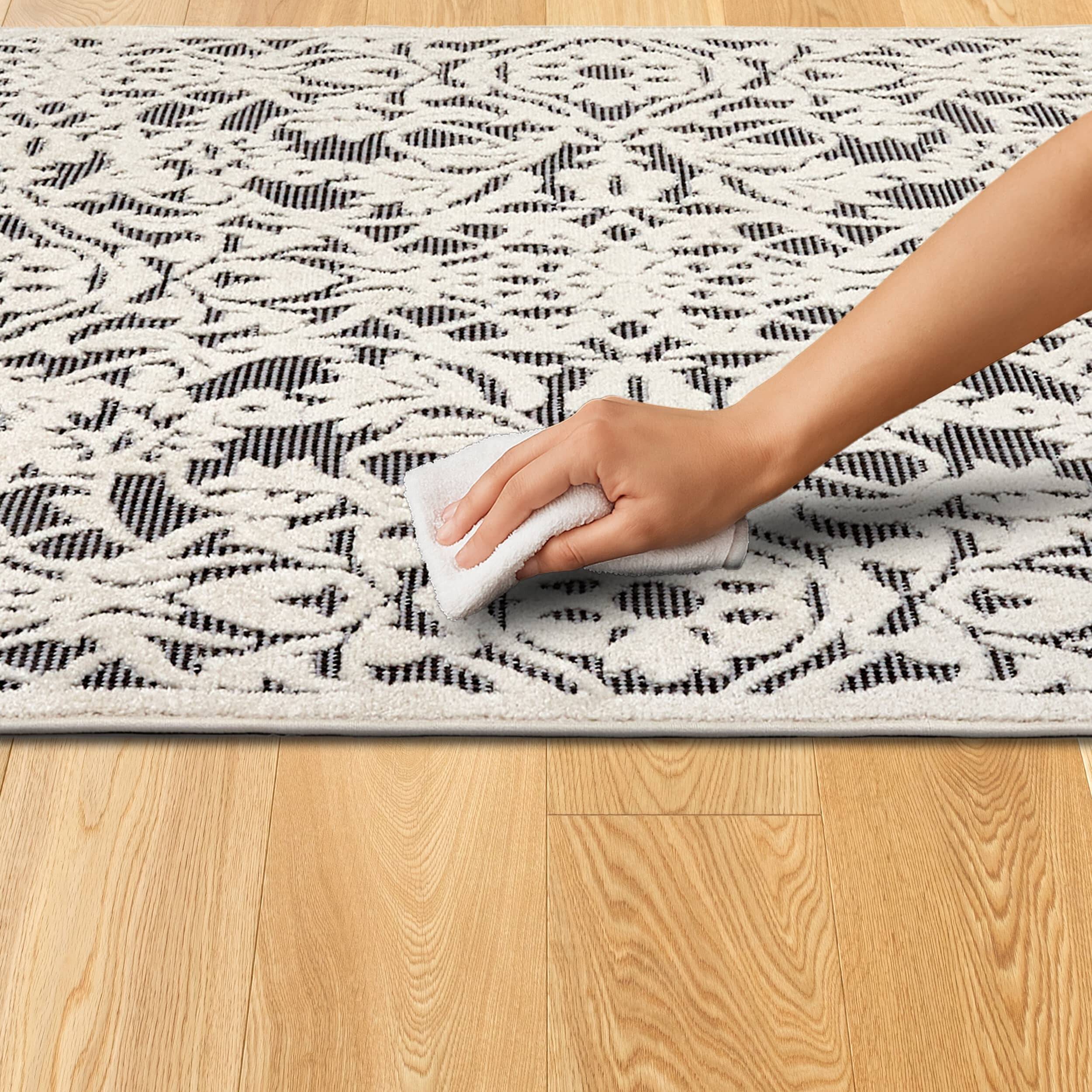 In- und Outdoor Teppich Serina D.253 C.004 Ornamente grau/weiß