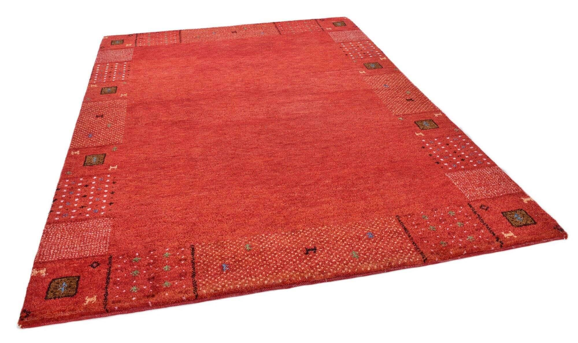 denver_zo-1999-17_200red_427211_2 Gabbeh Teppich Denver Handgeknüpft Schurwolle Klassisch