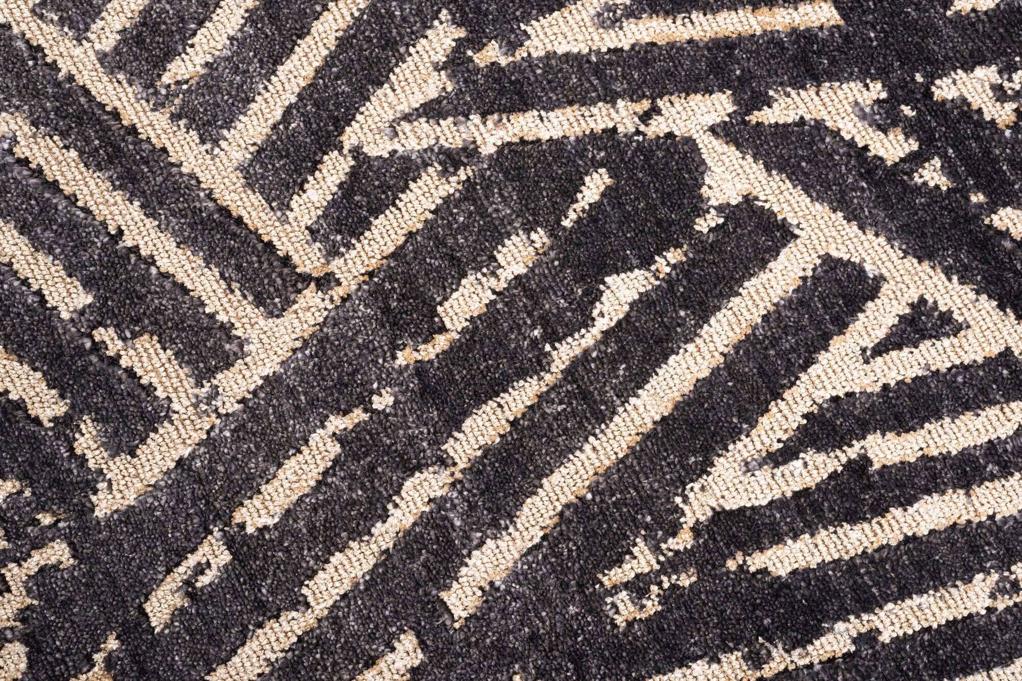 phoenix_zo-2321-19_600black_416744_3 Moderner Designteppich Phoenix 160x230cm Handgeknüpft Teppich Trends