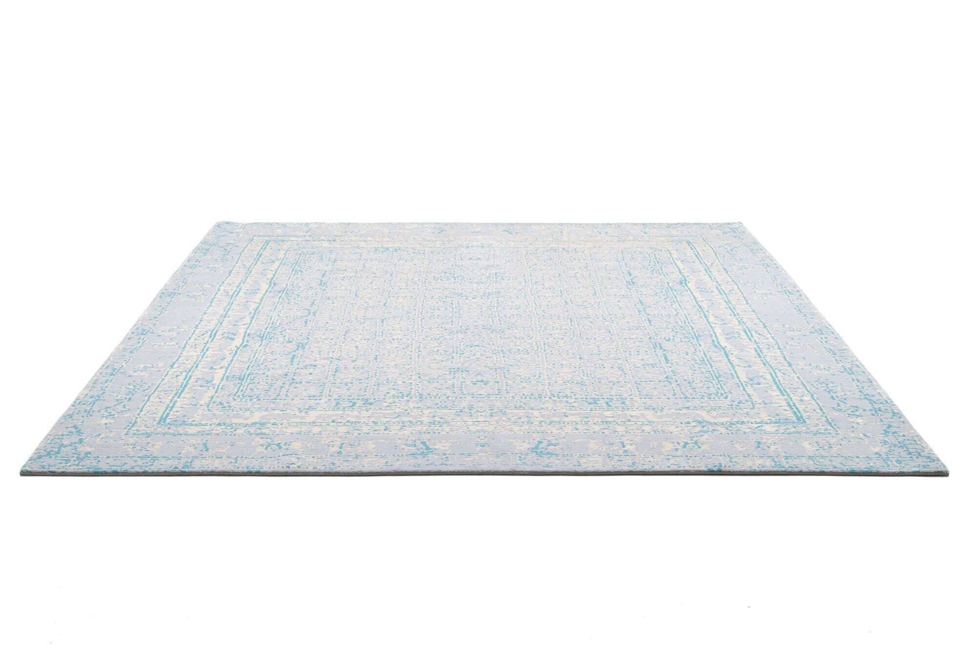 jabusilk60_cx3259_706lightblue_405012_22 Nepal Teppich Jabu Silk 60 Wolle Seide Design 251x303cm