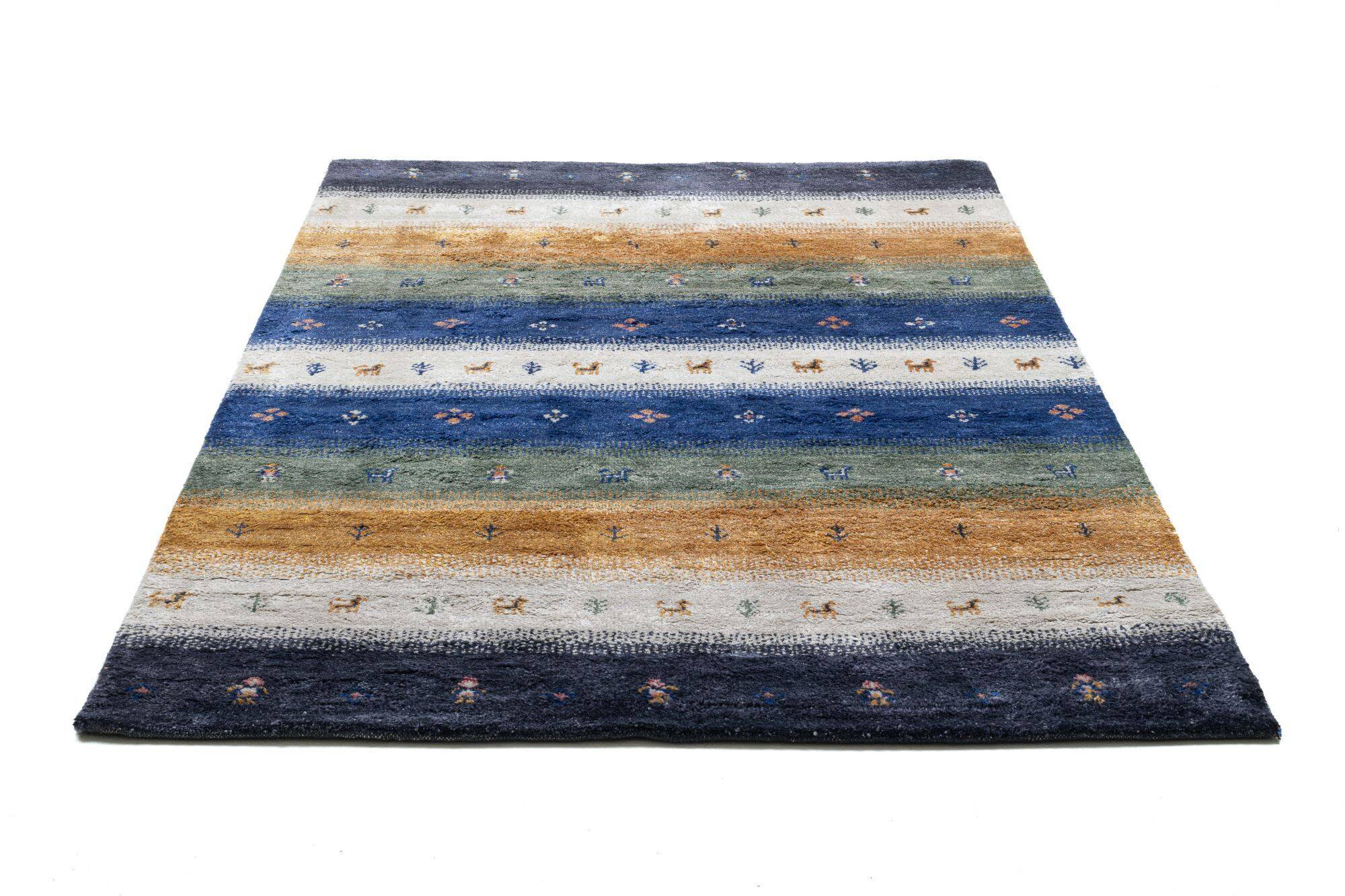 Gabbeh Teppich Keno Bambus Viskose Bunt 160x230cm Gabbeh Teppich Keno Bambus Viskose Bunt 160x230cm