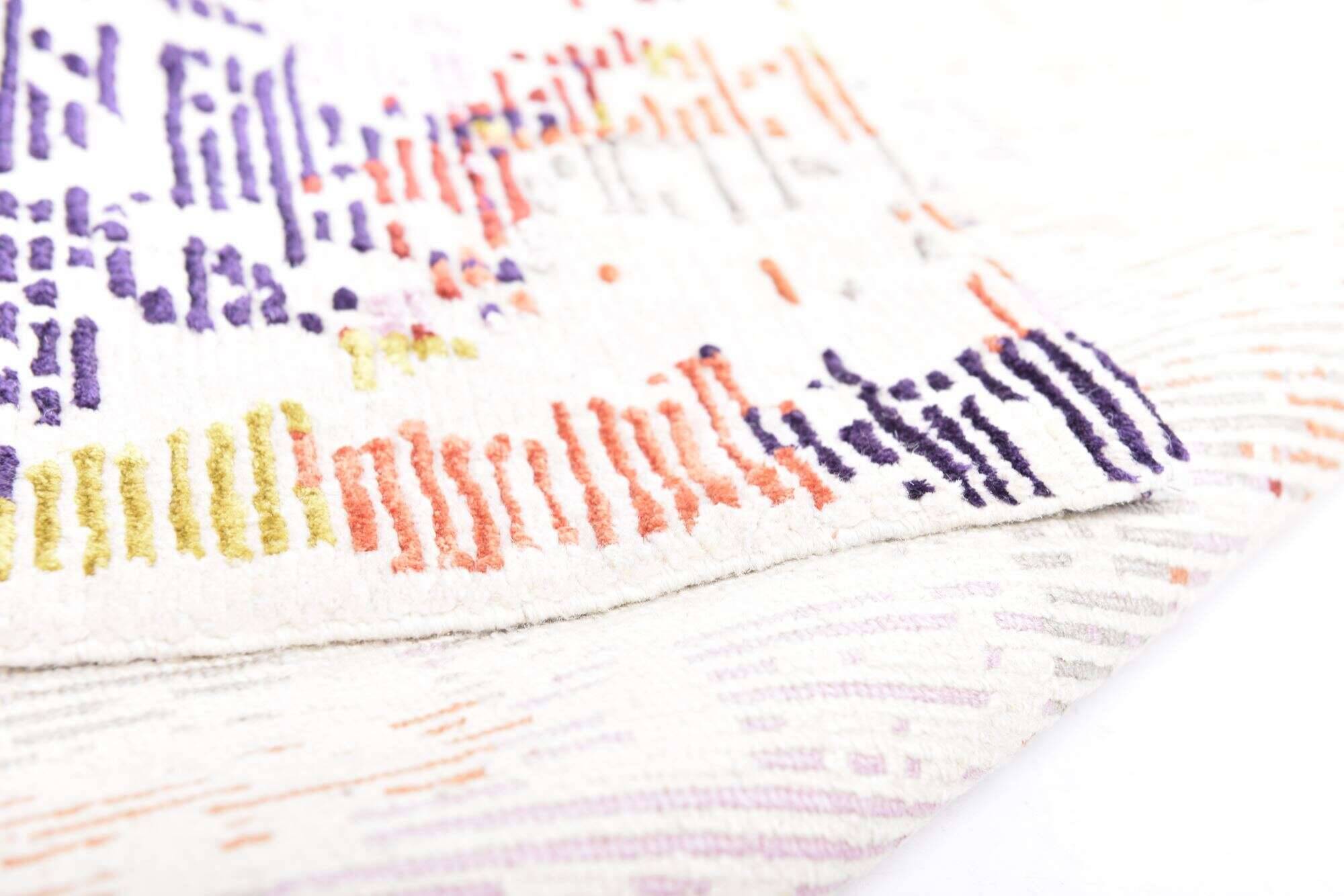 ribeyesilk60_c2395_750purple_111225_9 Nepal Teppich Rib Eye Silk 60 Design Seide Wolle 243x305cm bunt