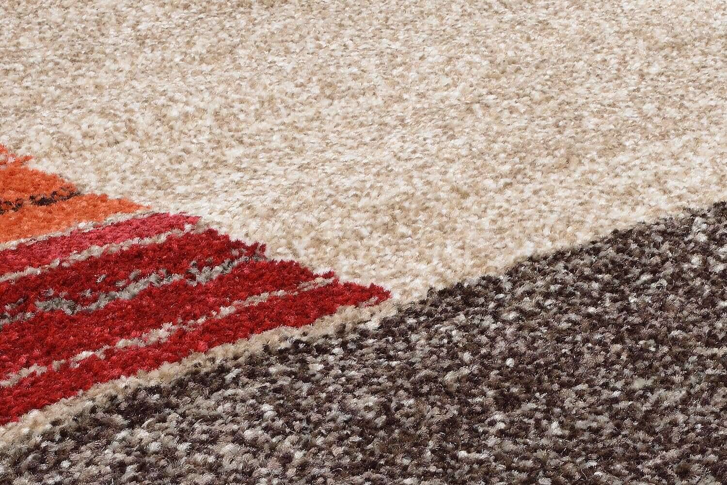 CAF01-676-7 Teppich Castle Flora Teppich Modern mit Bordüre Hochflor Teppich