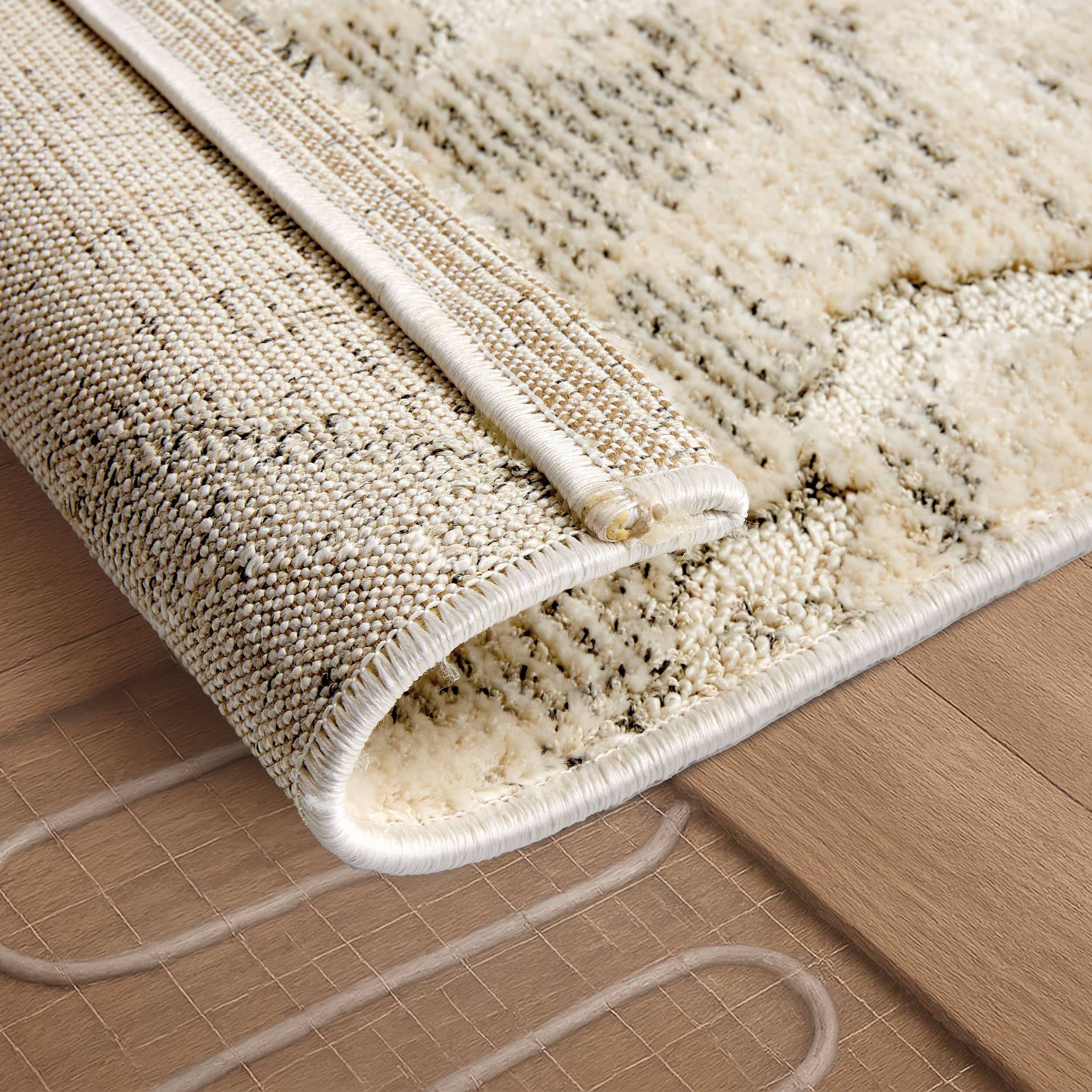 Wohnteppich Lou D.254 C.003 Rauten creme-grau