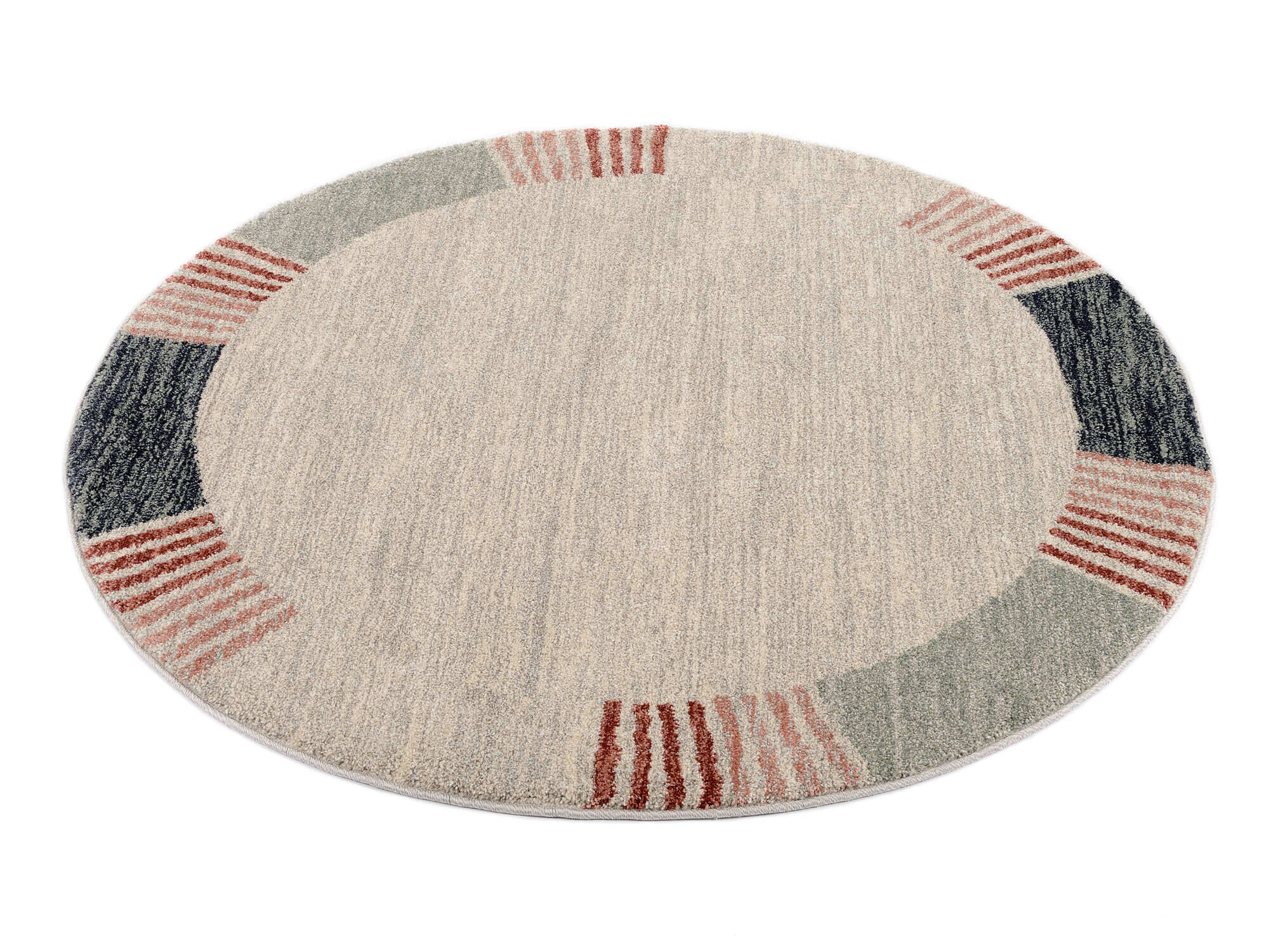 Teppich Castle-Flora OCI in rund Bordüre