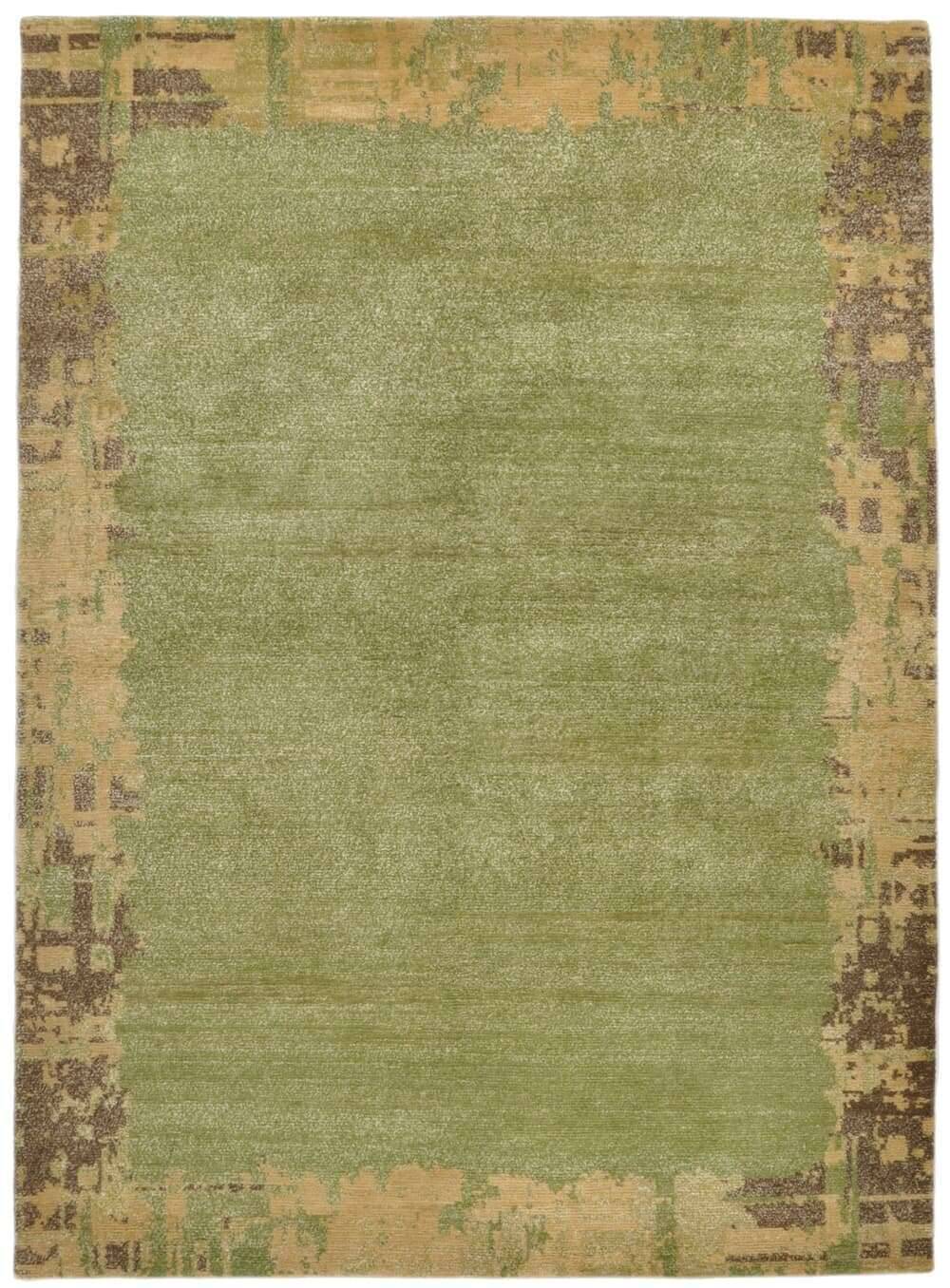 FineNature_C2460_300green_401614_1 Teppich Fine Nature C2460 Nepal Teppich ca: 161x234 cm