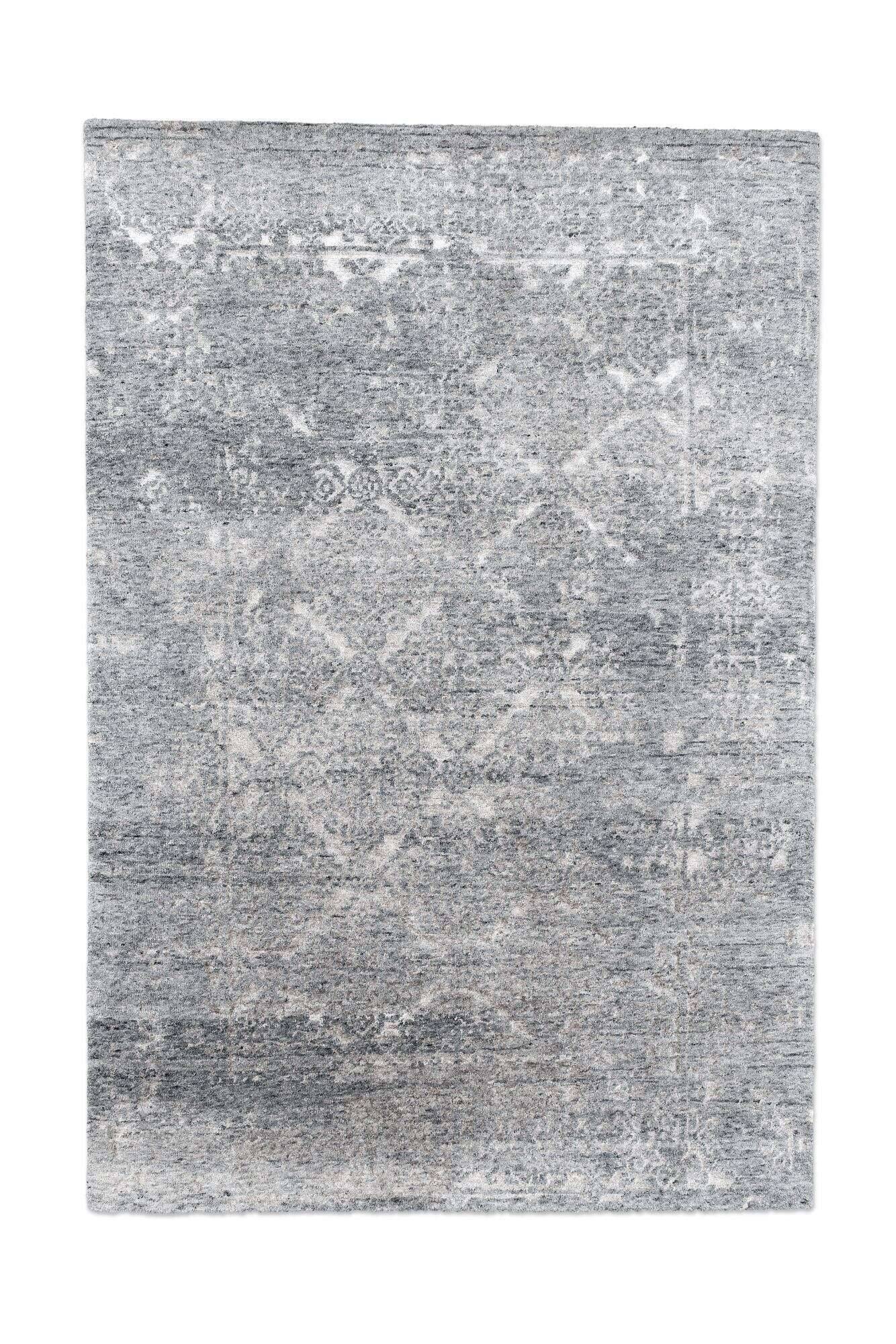 queensvillage_zo-2204-17_650grey_409275_1 Vintage Teppich Queensvillage 160x230cm Handgeknüpft Wolle Viskose