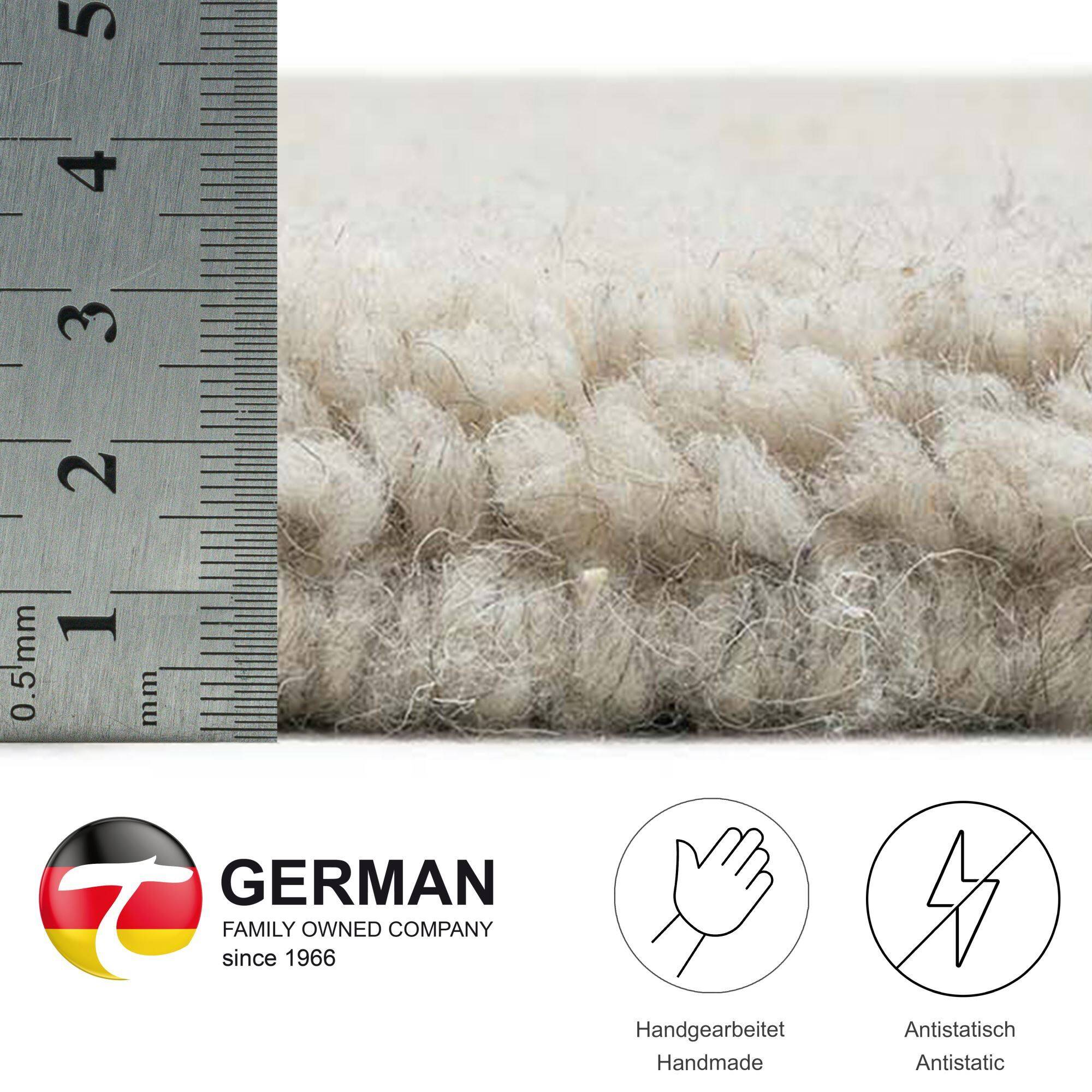 Handgeknüpfter Berber Teppich Hadj aus Marokko Schurwolle