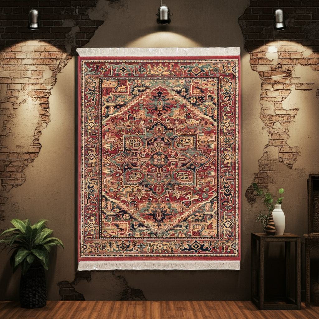 Teppich Saharna 2886 Webteppich aus reiner Wolle