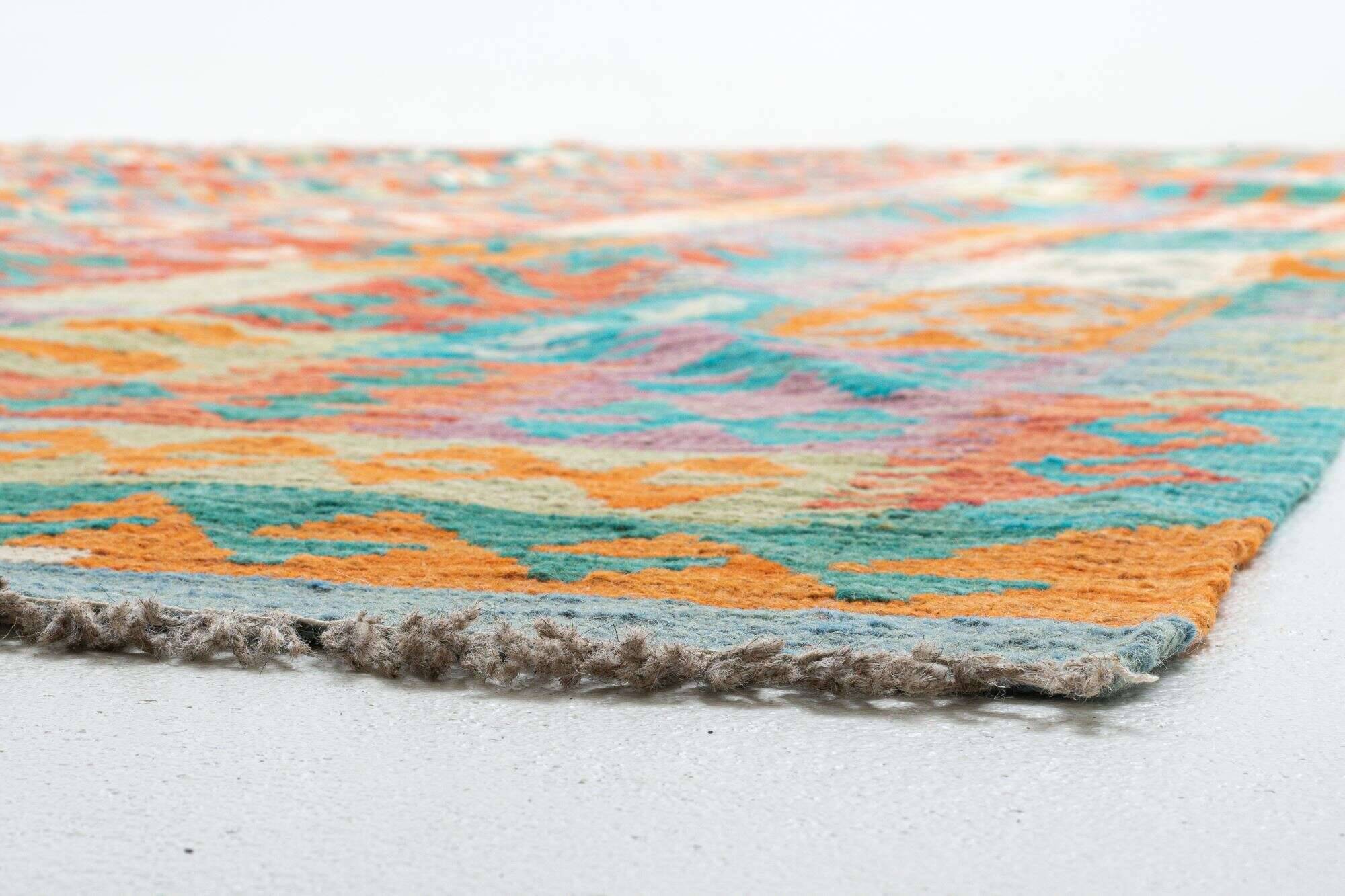 tablashah_6671_800multicolor_434952_19 Kelim Teppich Tablashah Handgewebt Schurwolle bunt 293x399cm