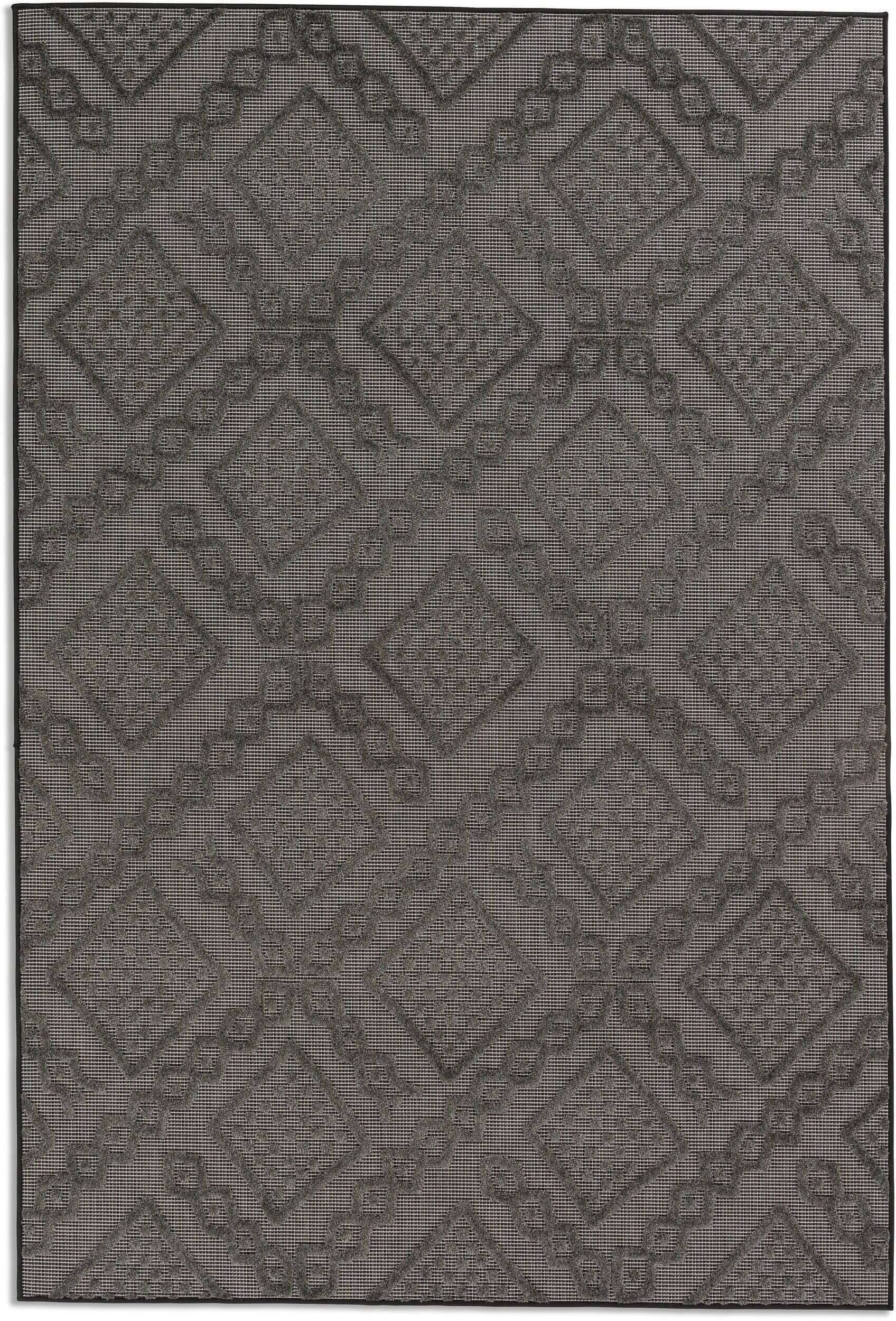 0096503b-7d4d-51f8-b6da-fea151ea095a Spring 6302-211-004 In- und Outdoor Flachgewebe Teppich Modern Grau