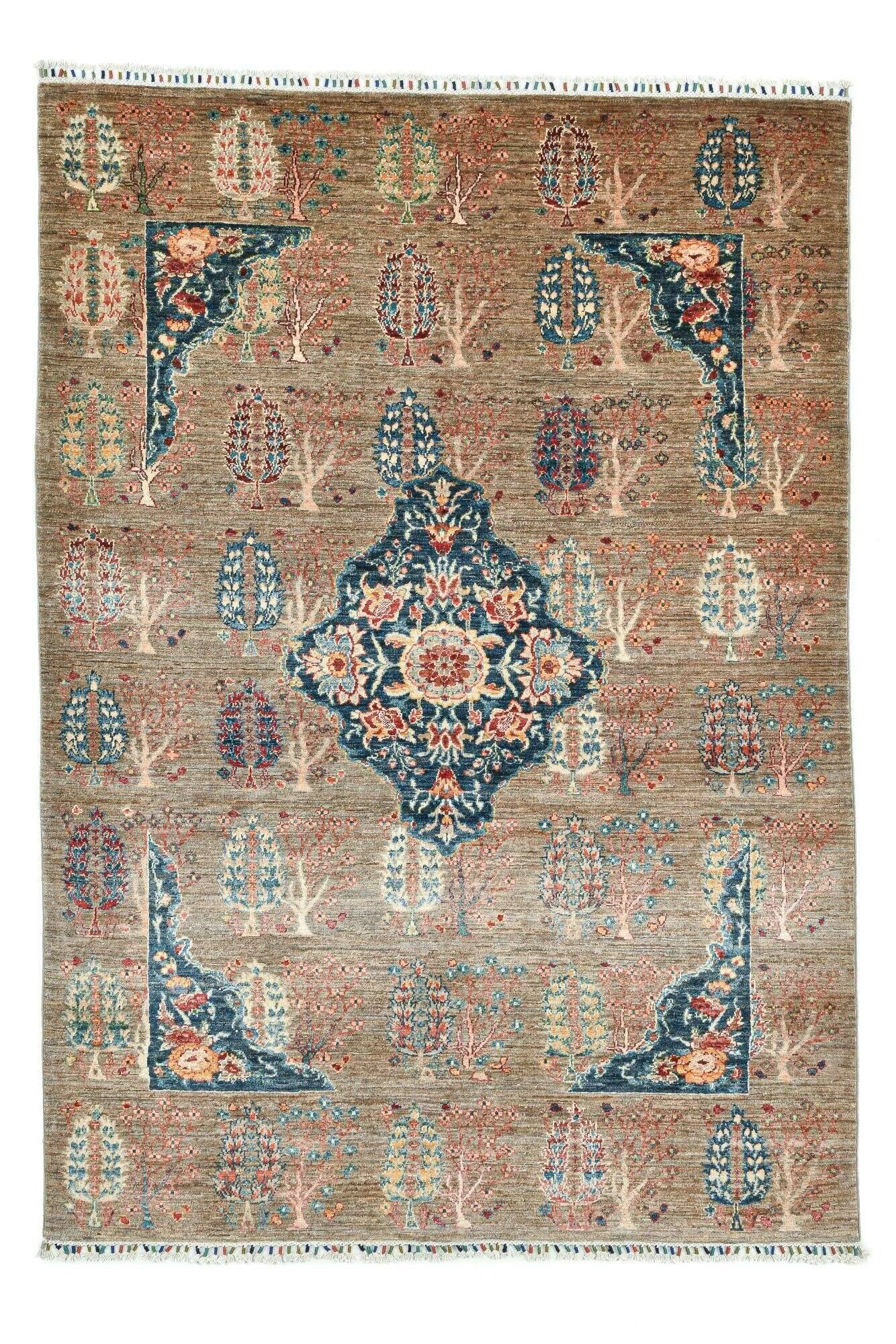 kandashah_14_653greymulti_431520_1 Orientteppich 169x238 cm Handgeknüpft Kandashah grau Schurwolle