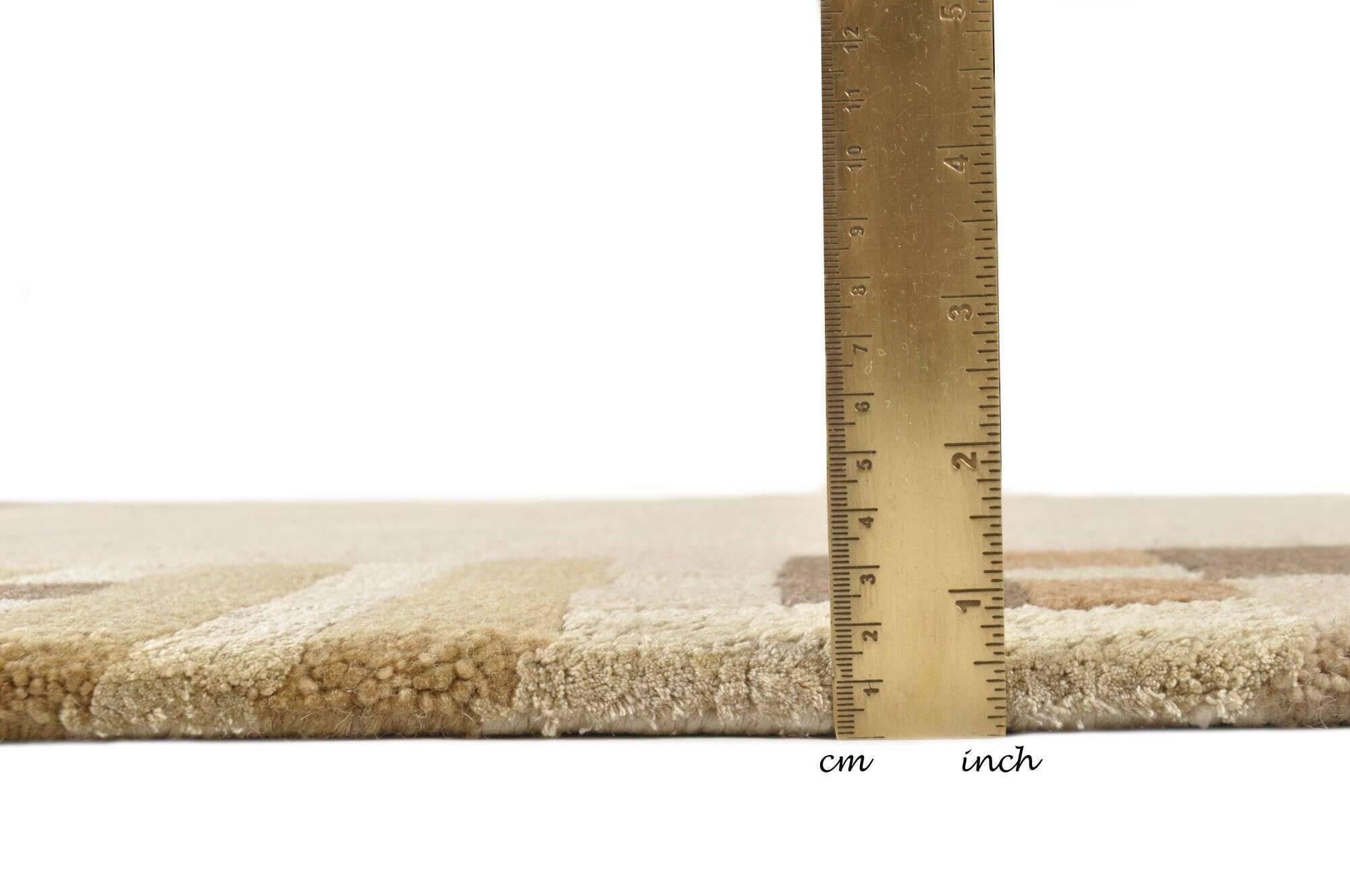 TalongaSilk_RSK570_472camel_110517_5 Handgeknüpfter Nepal Teppich Talonga Silk ca. 162x232 cm