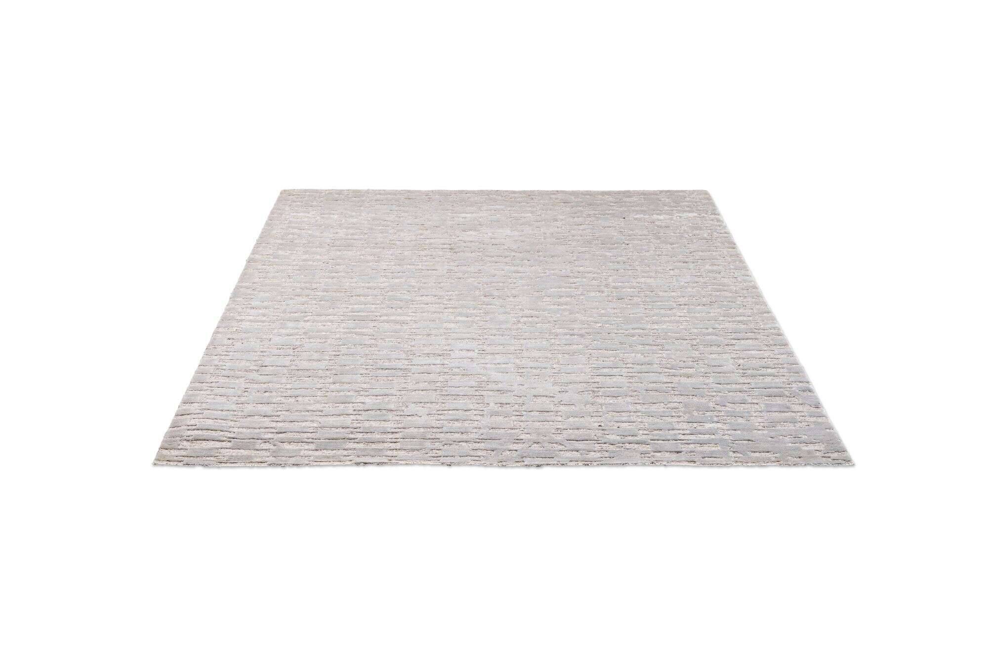 victoria_zo-2749-18_650grey_415391_10 Victoria Moderner Teppich 160x230cm Viskose Wolle beige mit grau