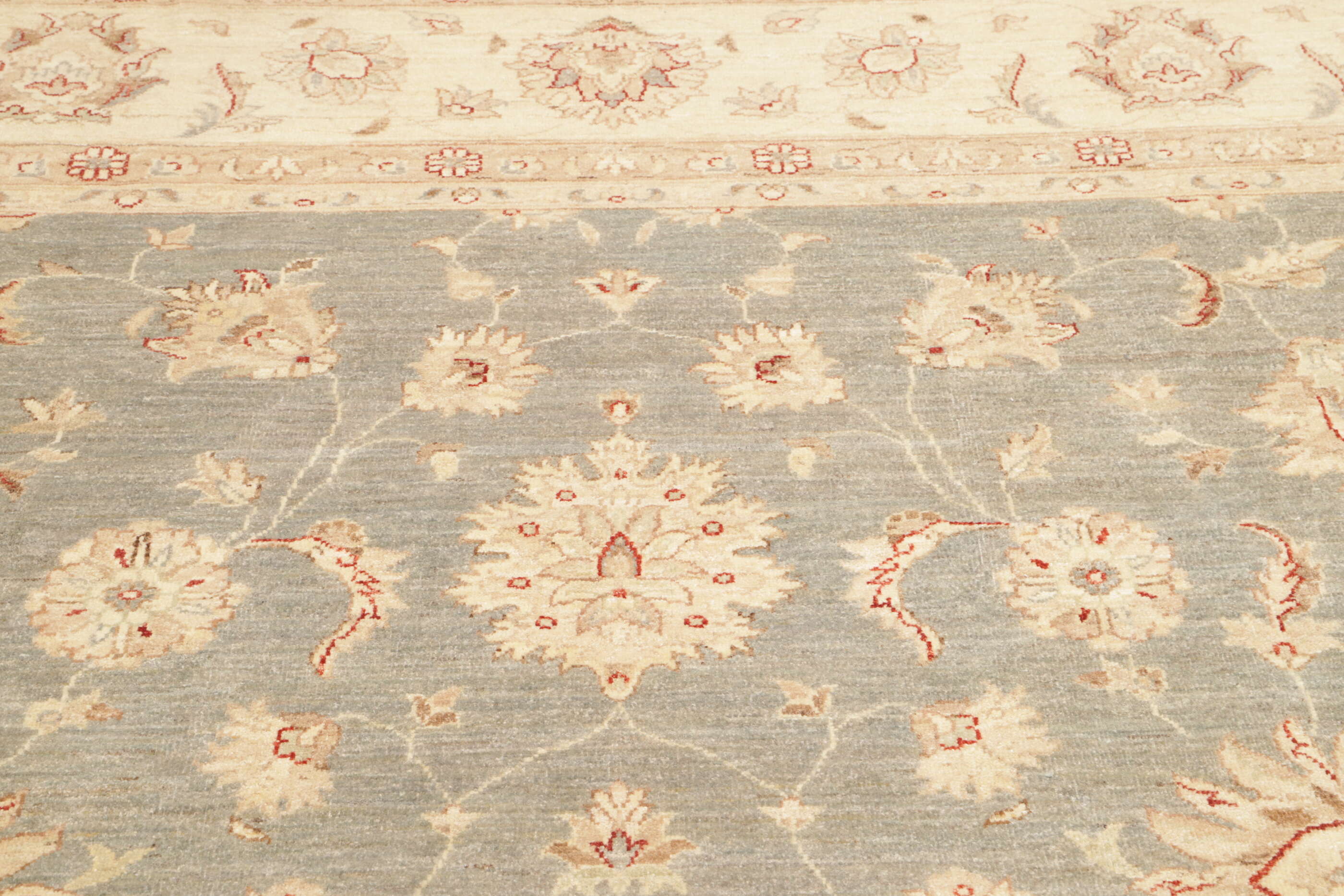 Teppich Ziegler 307 x 420 cm Orientteppich beige Handgeknüpft Schurwolle