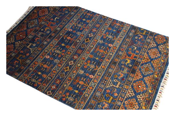 Kandashah Ziegler-Teppich ca: 106 x 153 cm Hochwertiger Teppich aus Pakistan