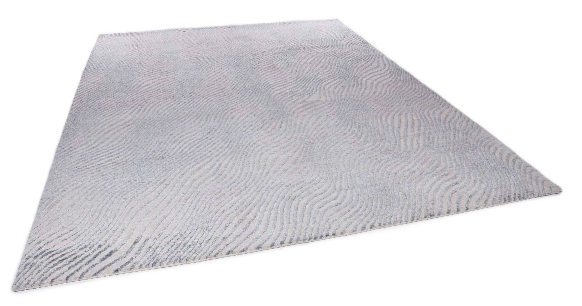 nubusilk60_c4032_565bluecream_418498_2 Nepal Teppich Nubu Silk 60 Design Seide Wolle 244x305cm blau - grau