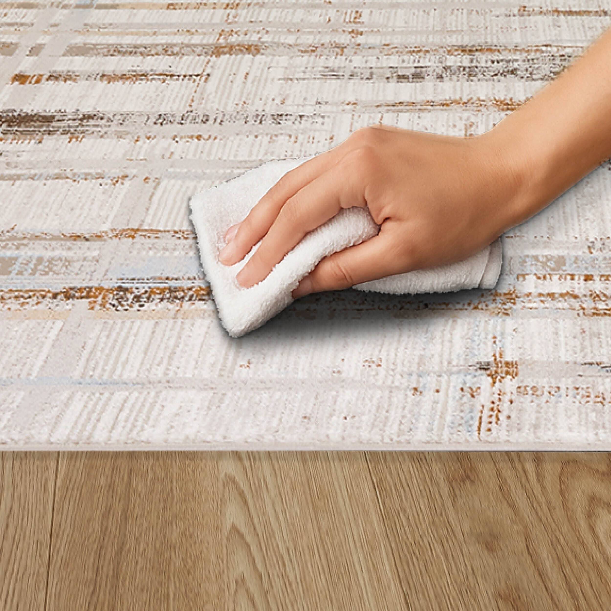 Vintageteppich Jules D.252 C. 043 Striche grau-beige Vintageteppich Jules D.252 C. 043 Striche grau-beige