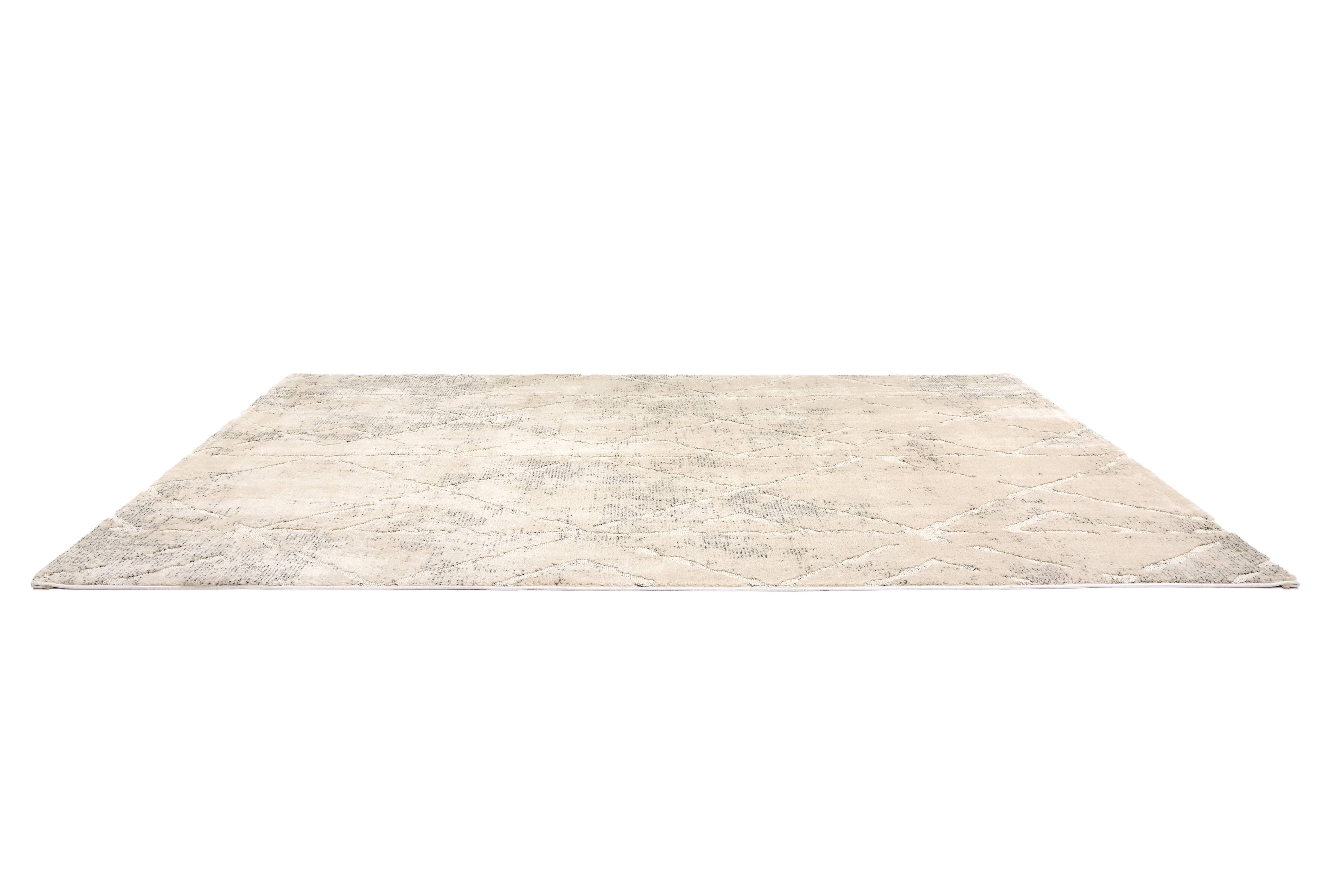 Wohnteppich Lou D.254 C.003 Rauten creme-grau