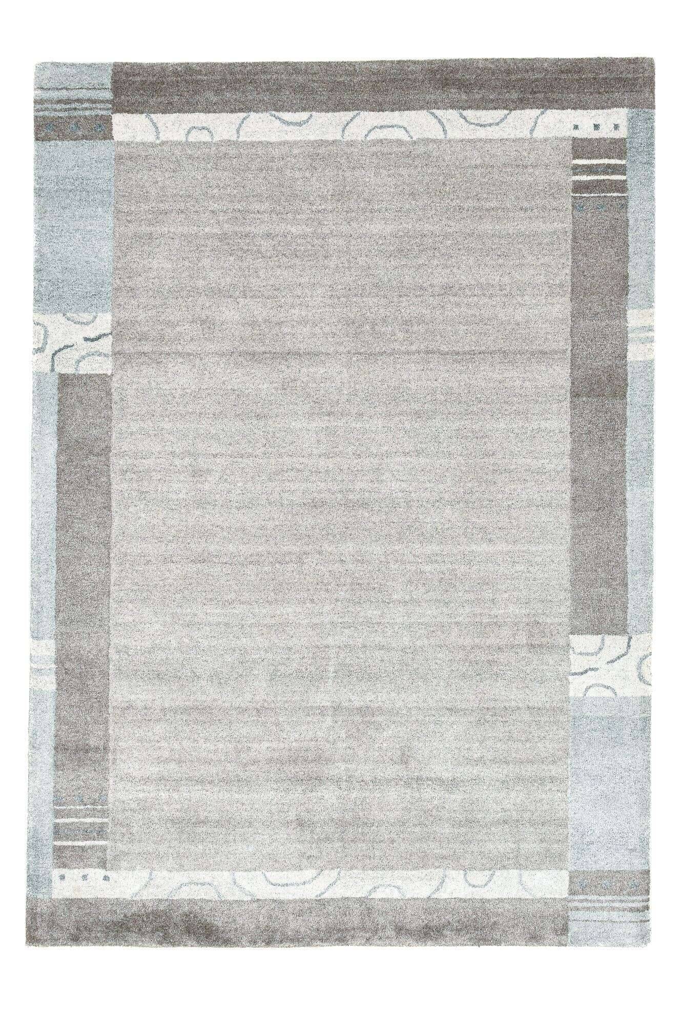 bali_zo-1157-15_500brown_403103_1 Design Teppich Bali Bamboo Silk 160x230cm Viskose beige grau Bordüre