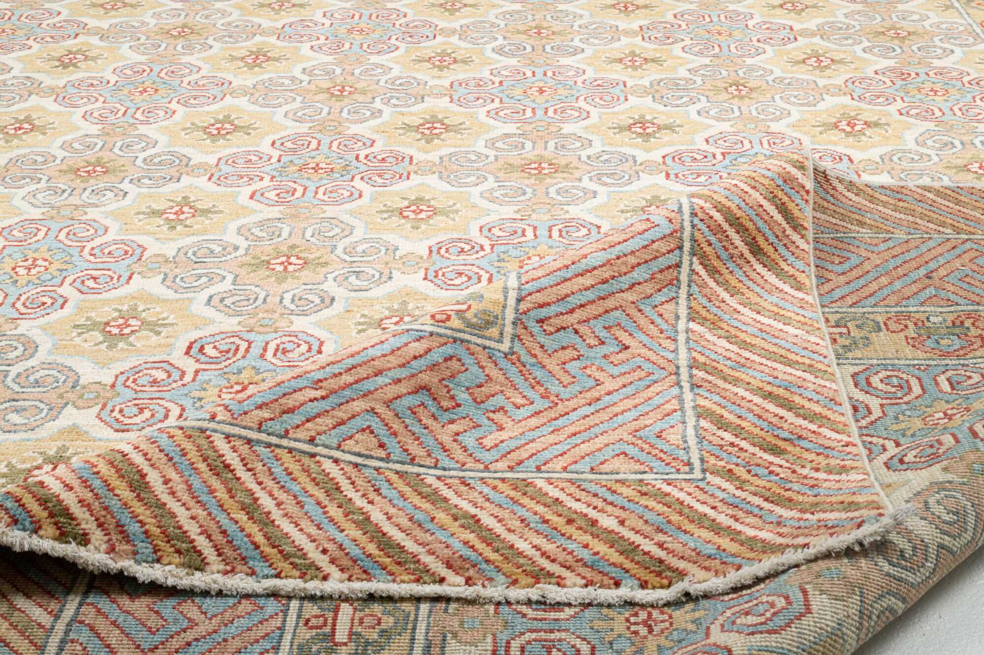 Teppich Wolle 245x297 cm Kandashah Handgeknüpft