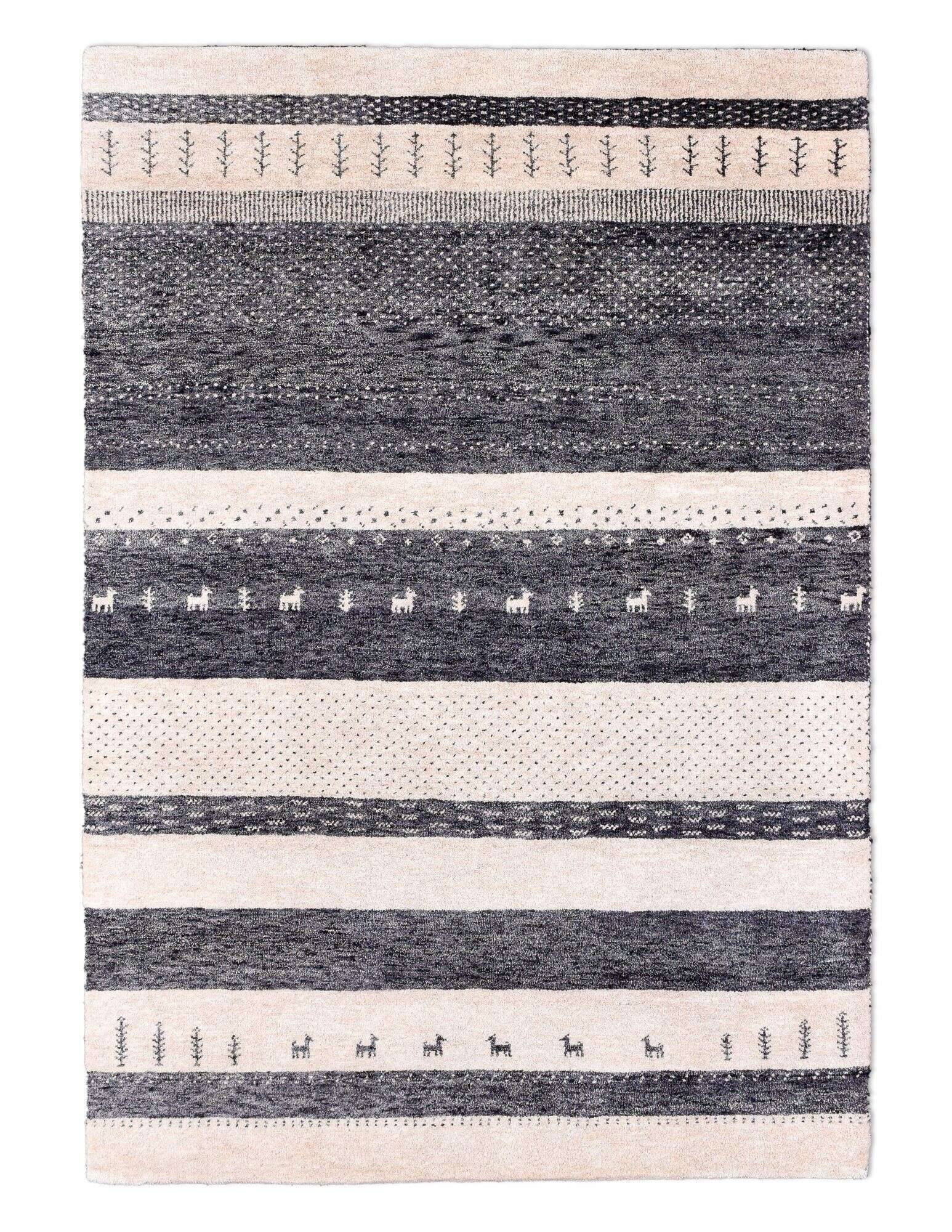 nomade_zo-1353-16_551beige_404688_1 Gabbeh Teppich Nomade 160x230cm Handgeknüpft Schurwolle