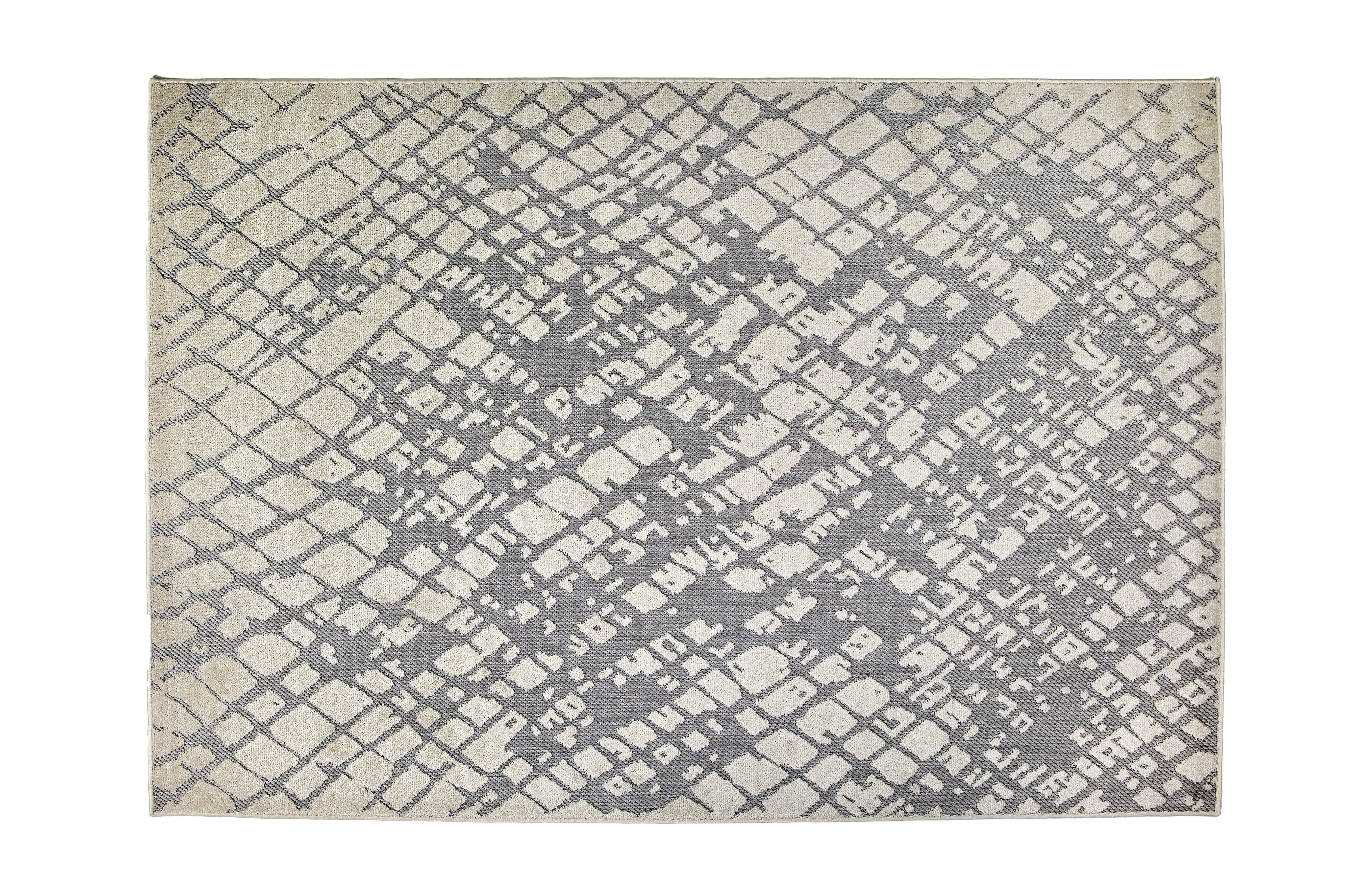 In- und Outdoor Teppich Serina D.254 C.004 Striche grau/weiß