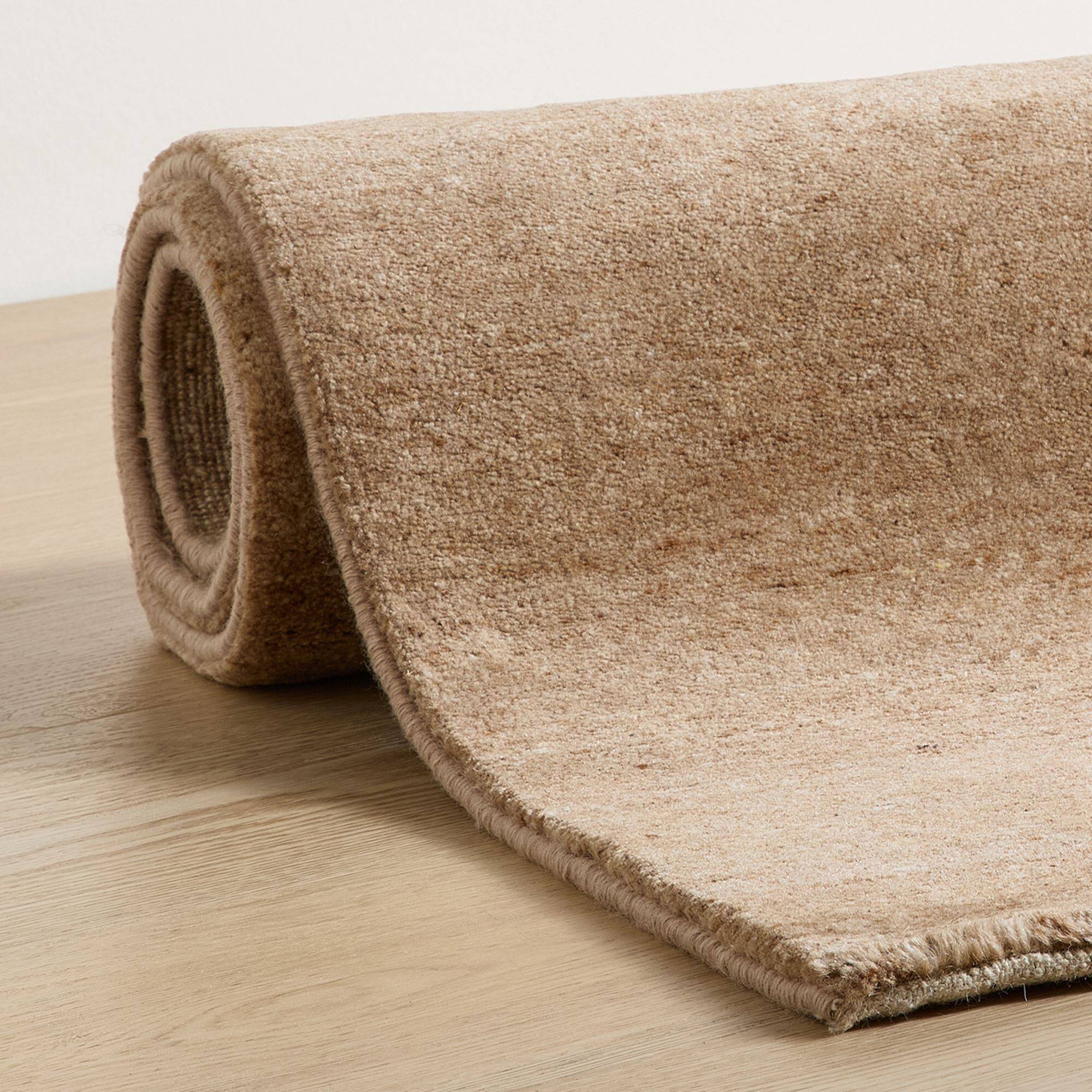 Natur Pur Teppich "Heaven" einfarbig in 180-sand